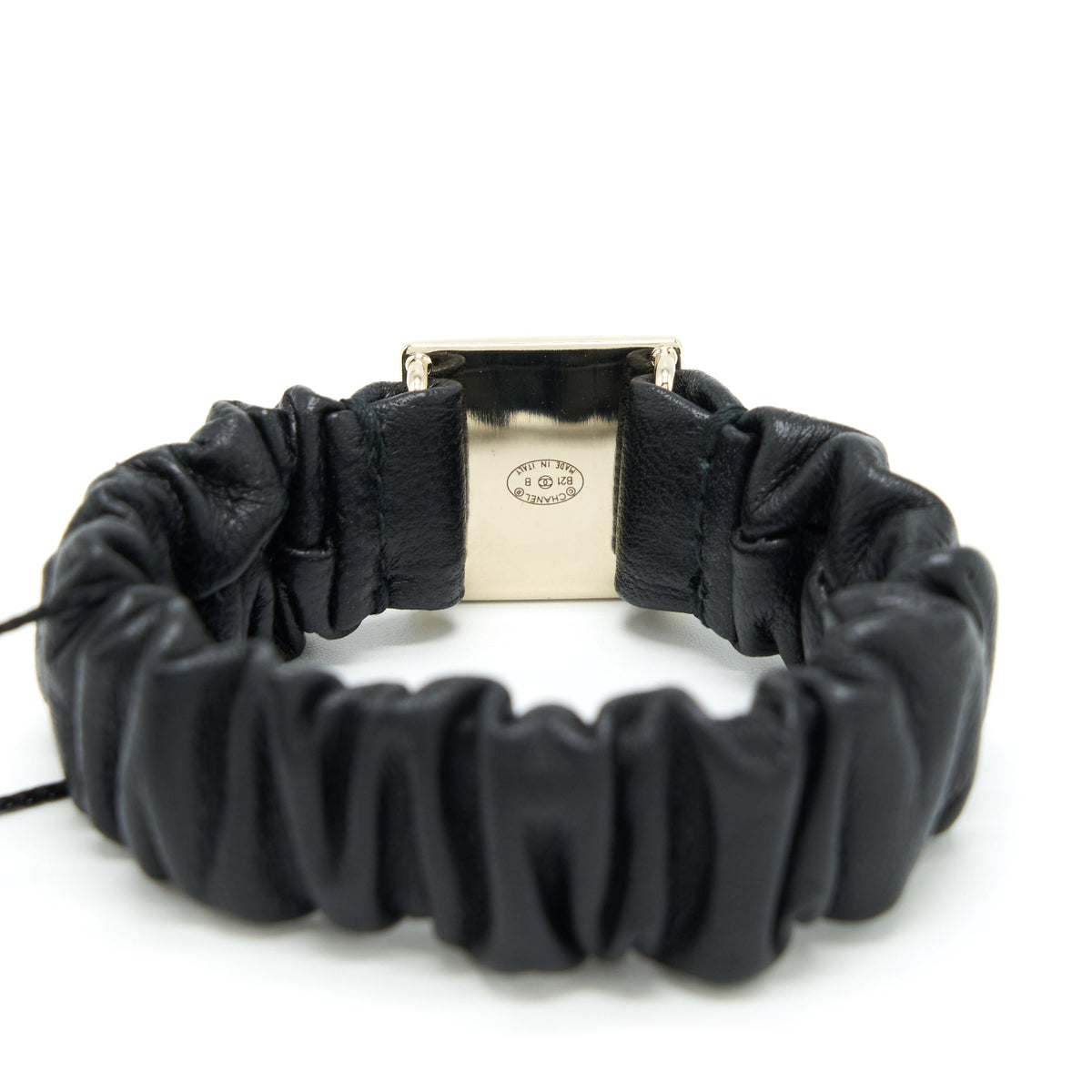 Chanel Square CC Hair Band Black LGHW