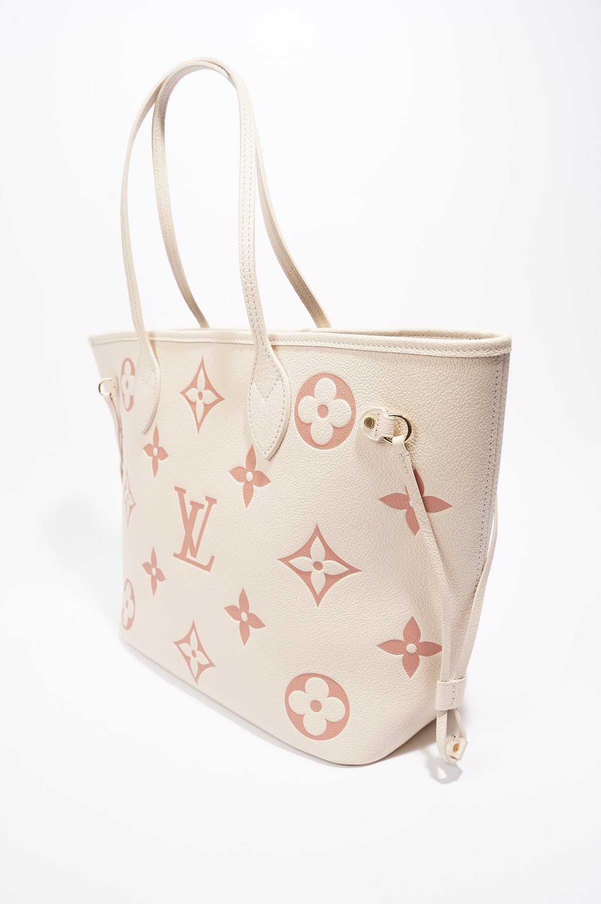 Louis Vuitton Neverfull Cream / Rose Empreinte Leather MM