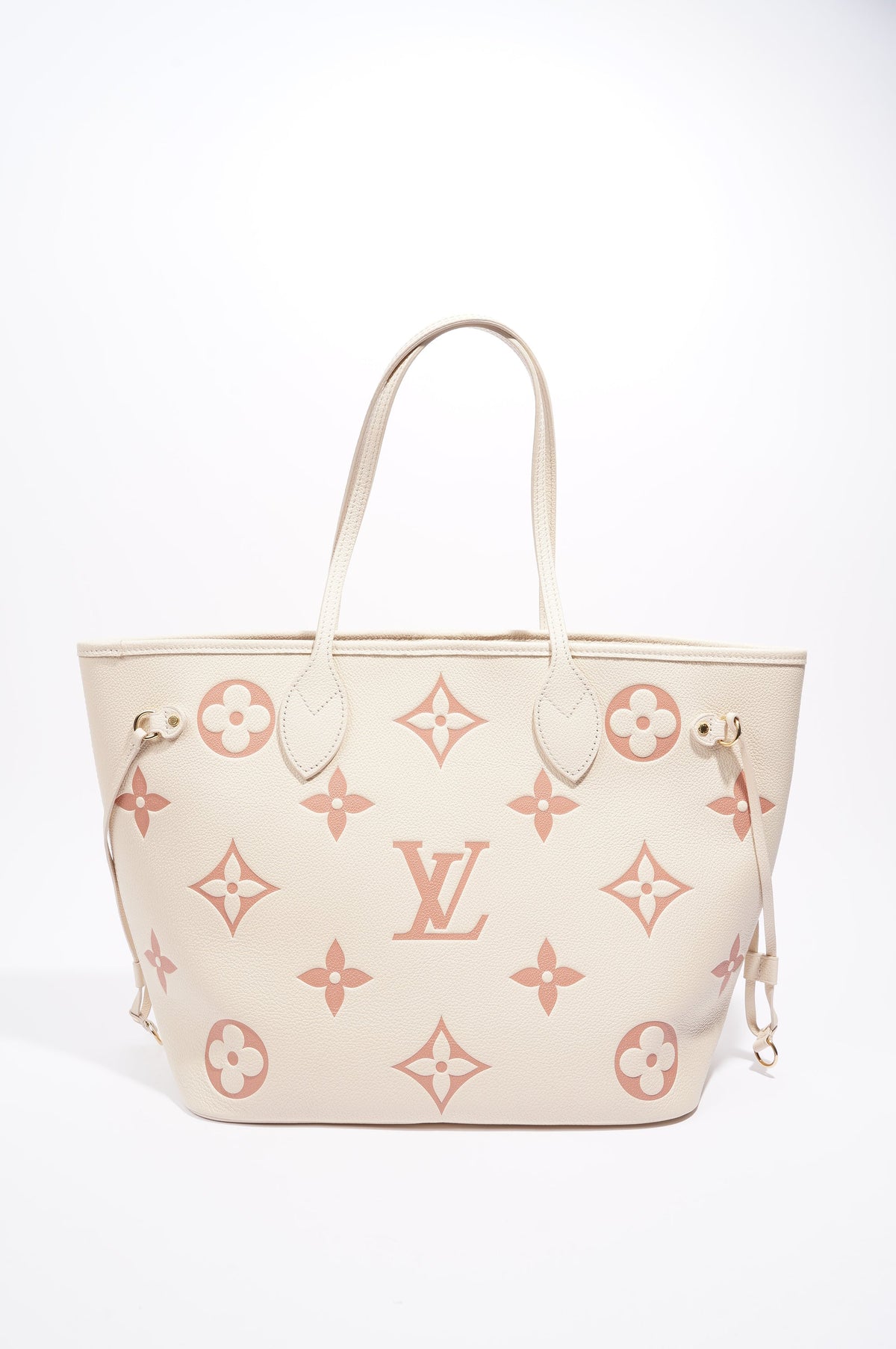 Louis Vuitton Neverfull Cream / Rose Empreinte Leather MM
