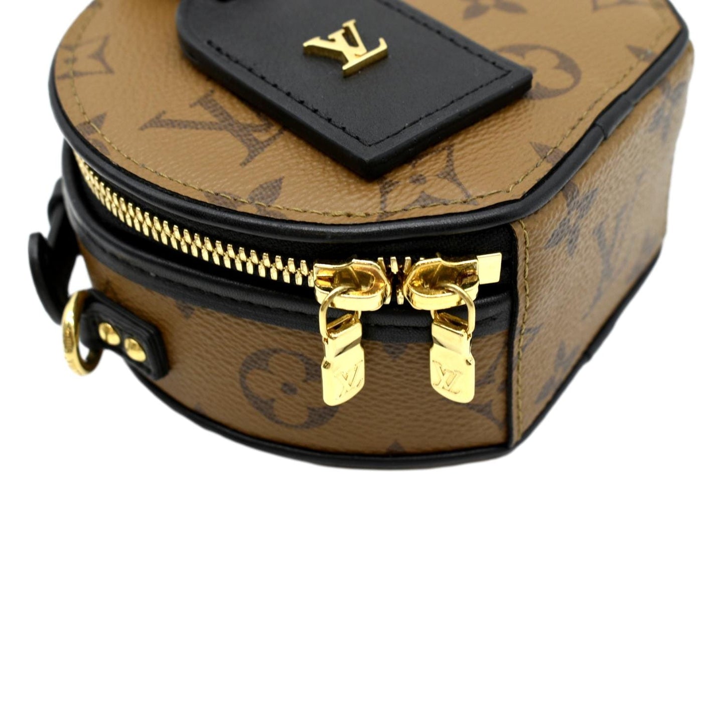 LOUIS VUITTON Petite Boite Chapeau Reverse Monogram Canvas Shoulder Bag Brown