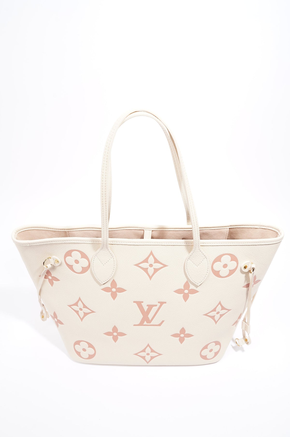 Louis Vuitton Neverfull Cream / Rose Empreinte Leather MM
