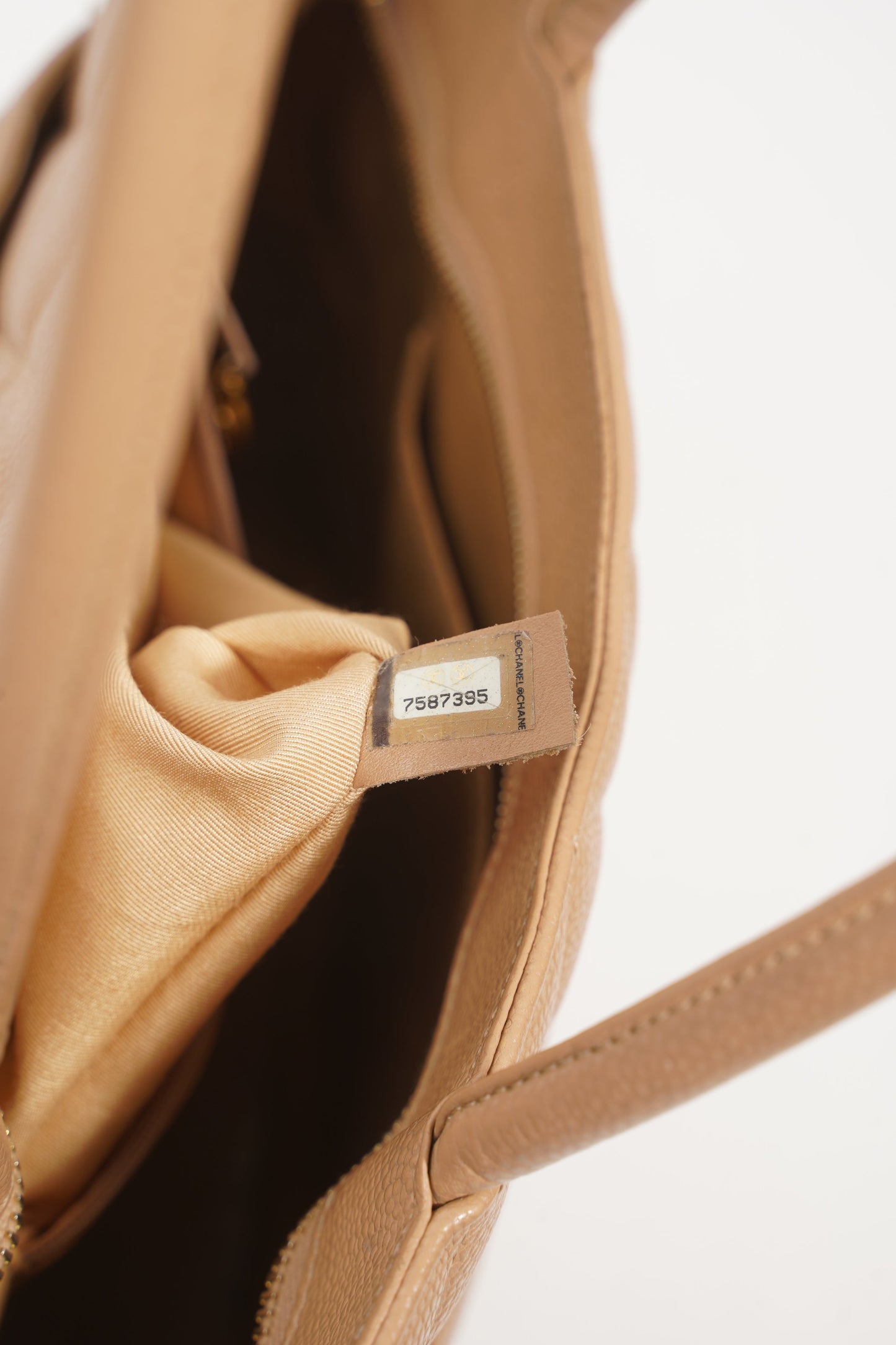 Chanel Womens Medallion Tote Beige