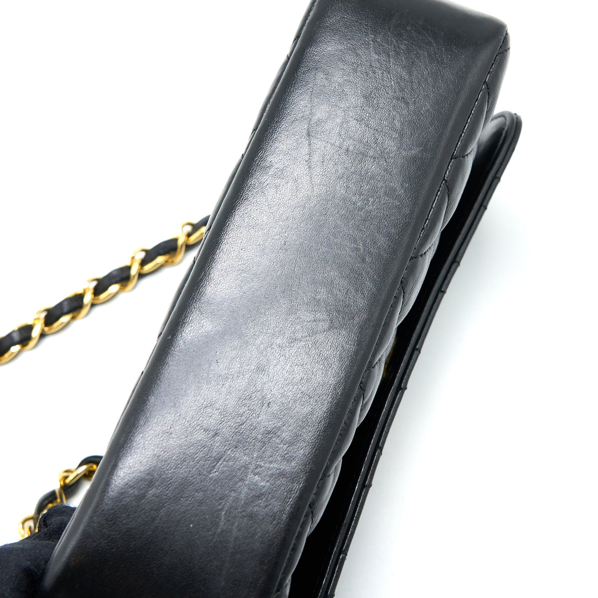 Chanel Vintage Mini Flap Bag Lambskin Black GHW