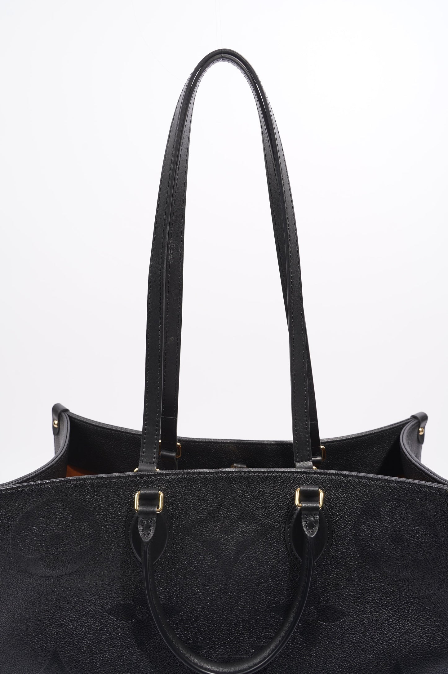 Louis Vuitton Womens OnTheGo Tote Black Leather GM