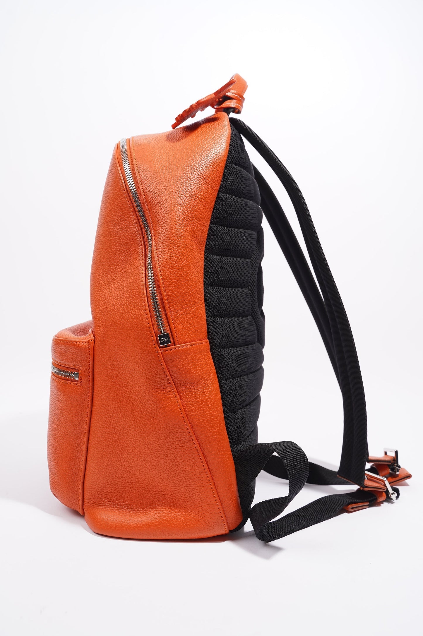 Christian Dior Atelier Backpack Orange Leather