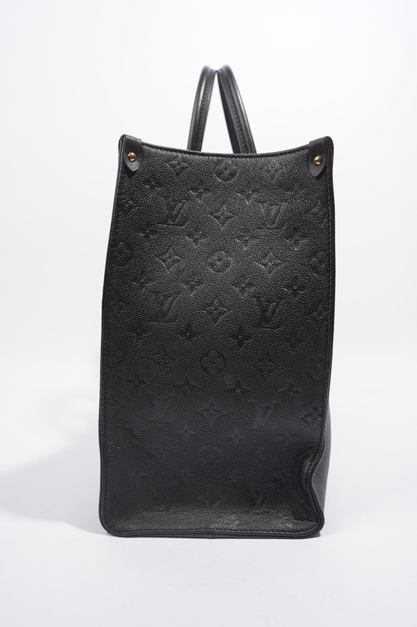 Louis Vuitton Womens OnTheGo Tote Black Leather GM