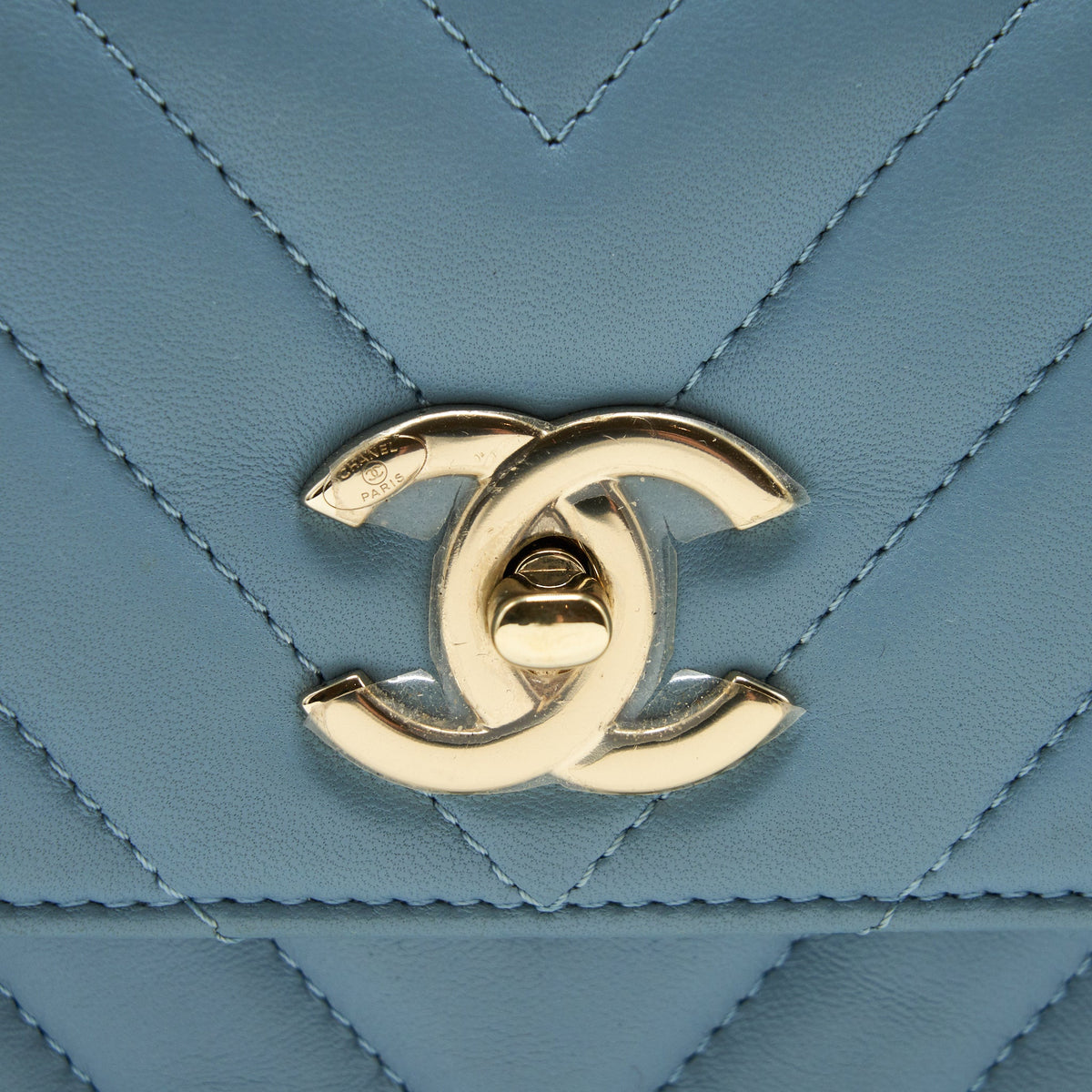 Chanel Trendy CC Flap Bag Light Blue Lambskin LGHW
