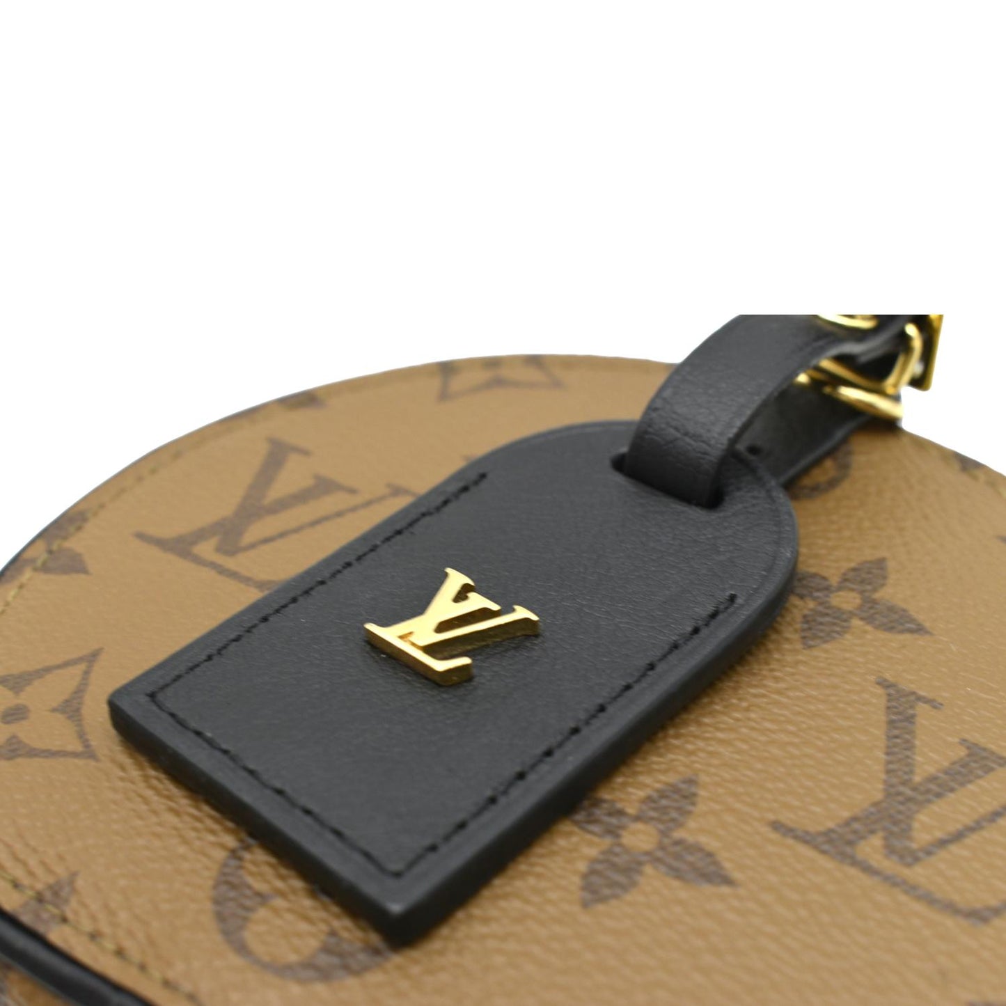 LOUIS VUITTON Petite Boite Chapeau Reverse Monogram Canvas Shoulder Bag Brown