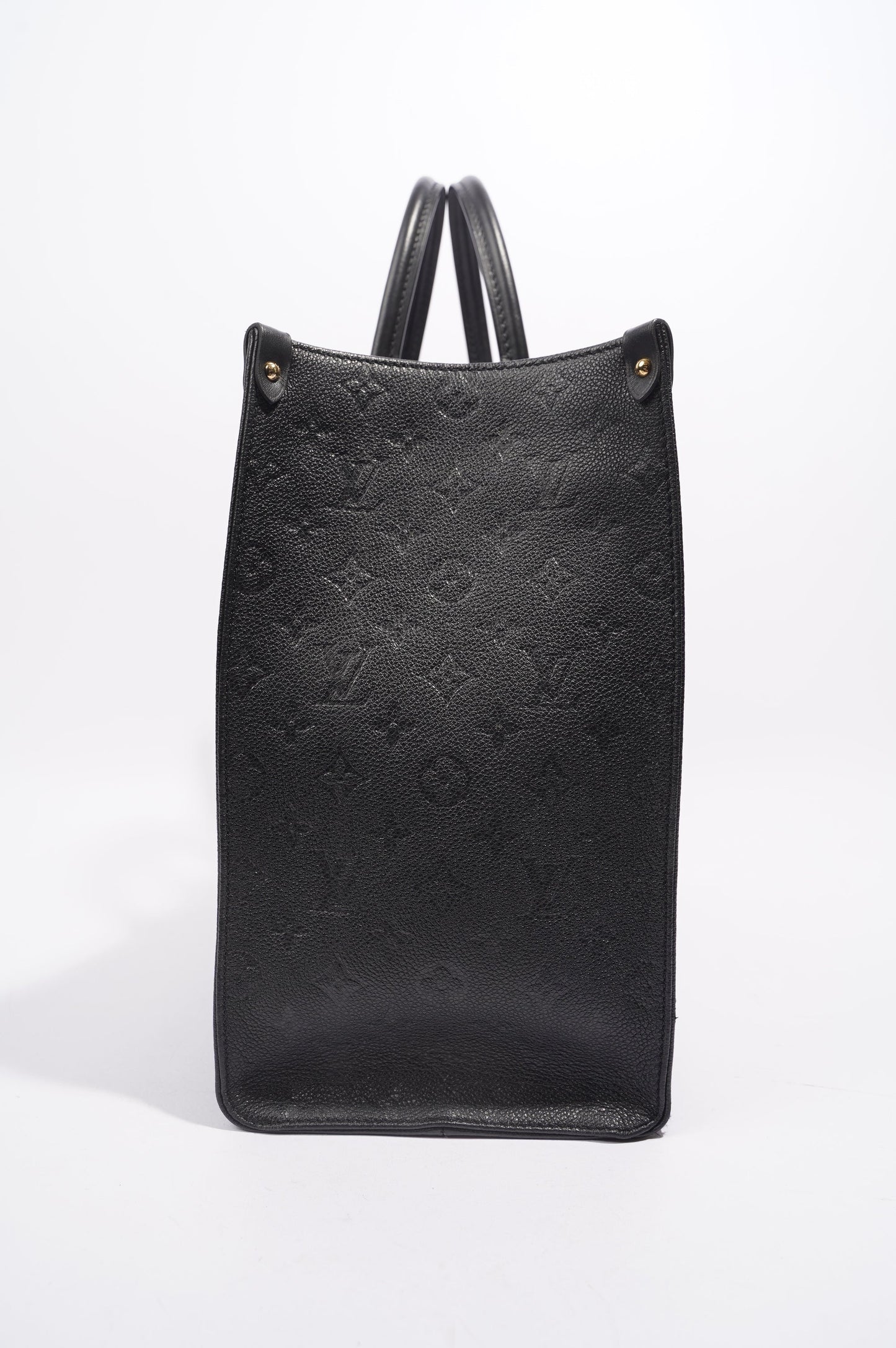 Louis Vuitton Womens OnTheGo Tote Black Leather GM