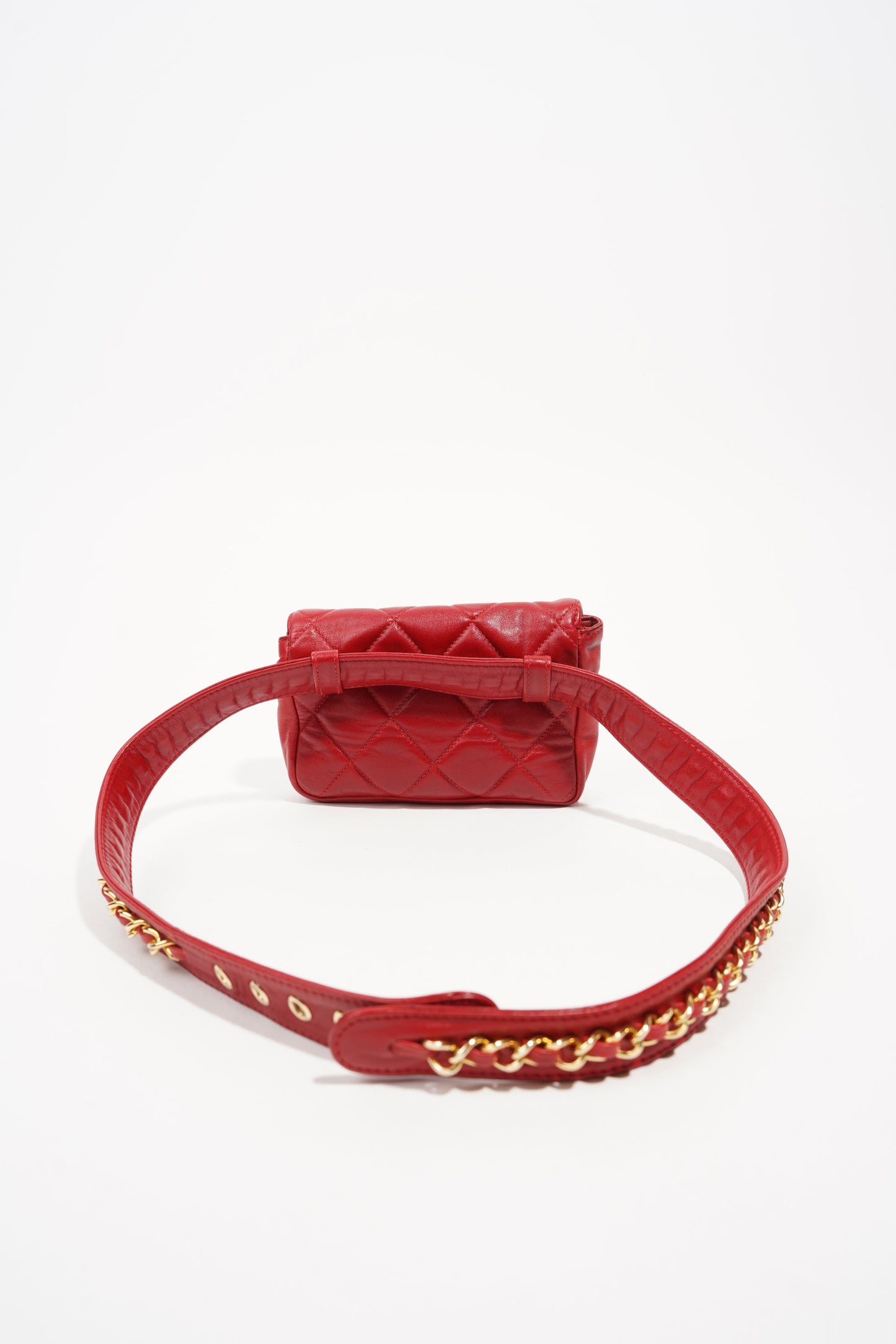 Chanel Womens Vintage CC Belt Bag Mini