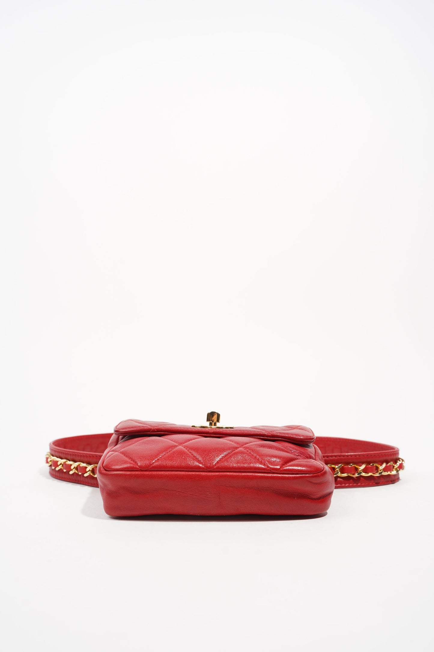 Chanel Womens Vintage CC Belt Bag Mini