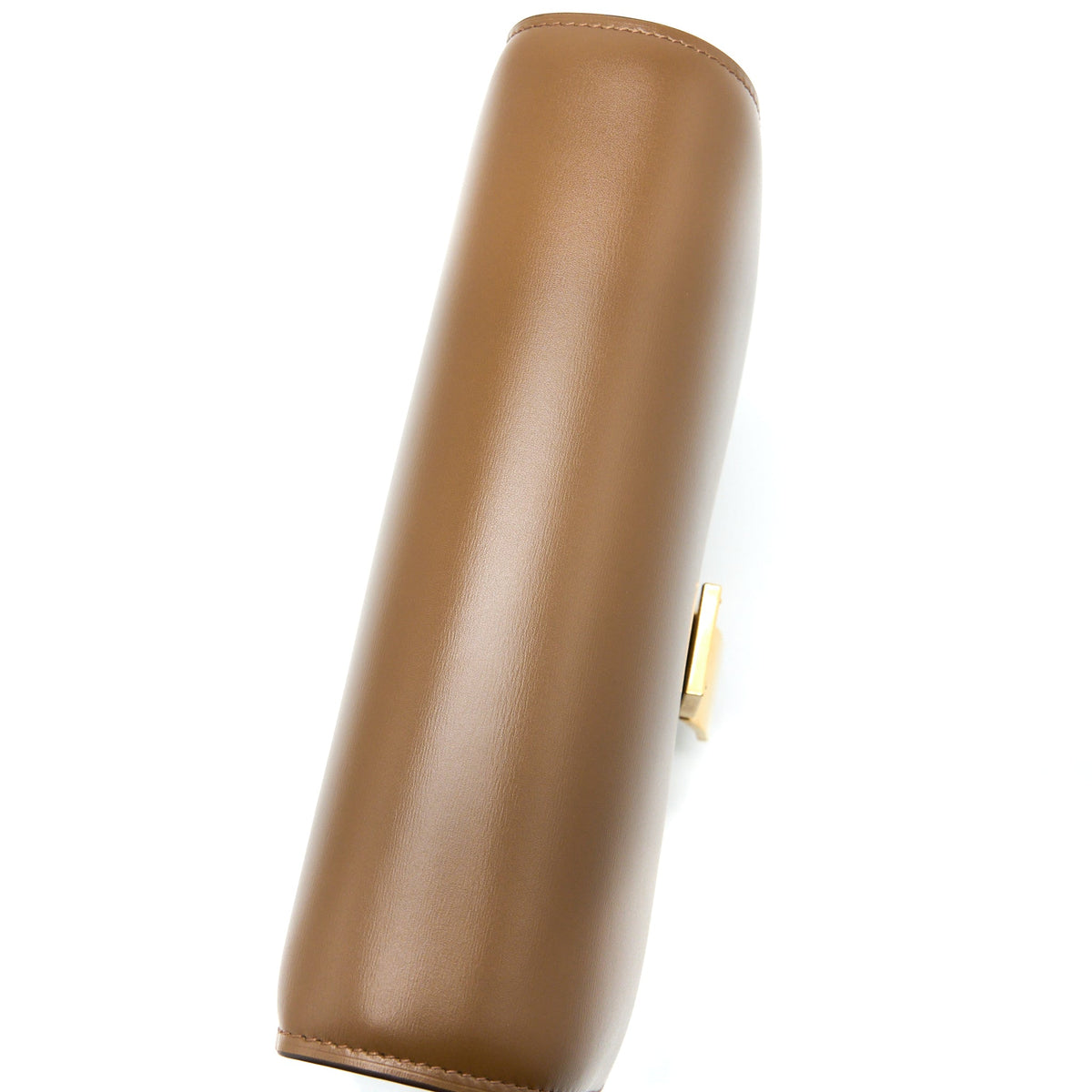 Celine Medium Classic Box Bag Calfskin Caramel Brushed GHW