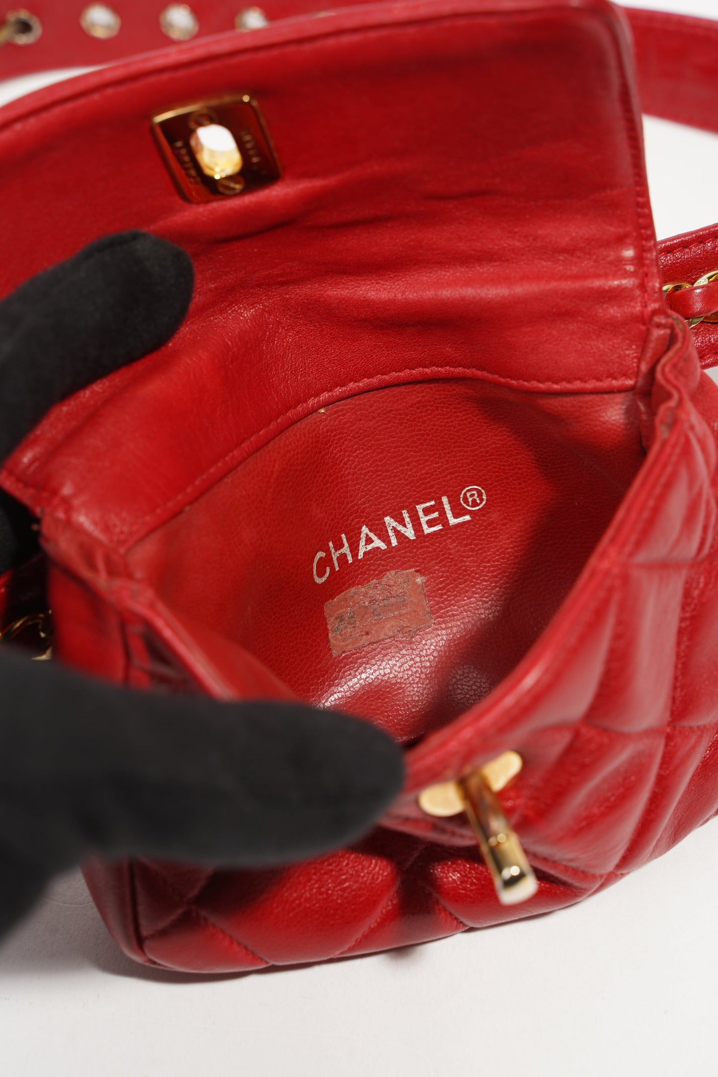 Chanel Womens Vintage CC Belt Bag Mini