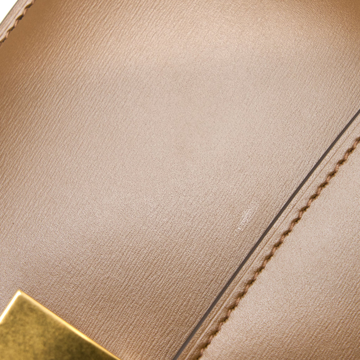Celine Medium Classic Box Bag Calfskin Caramel Brushed GHW
