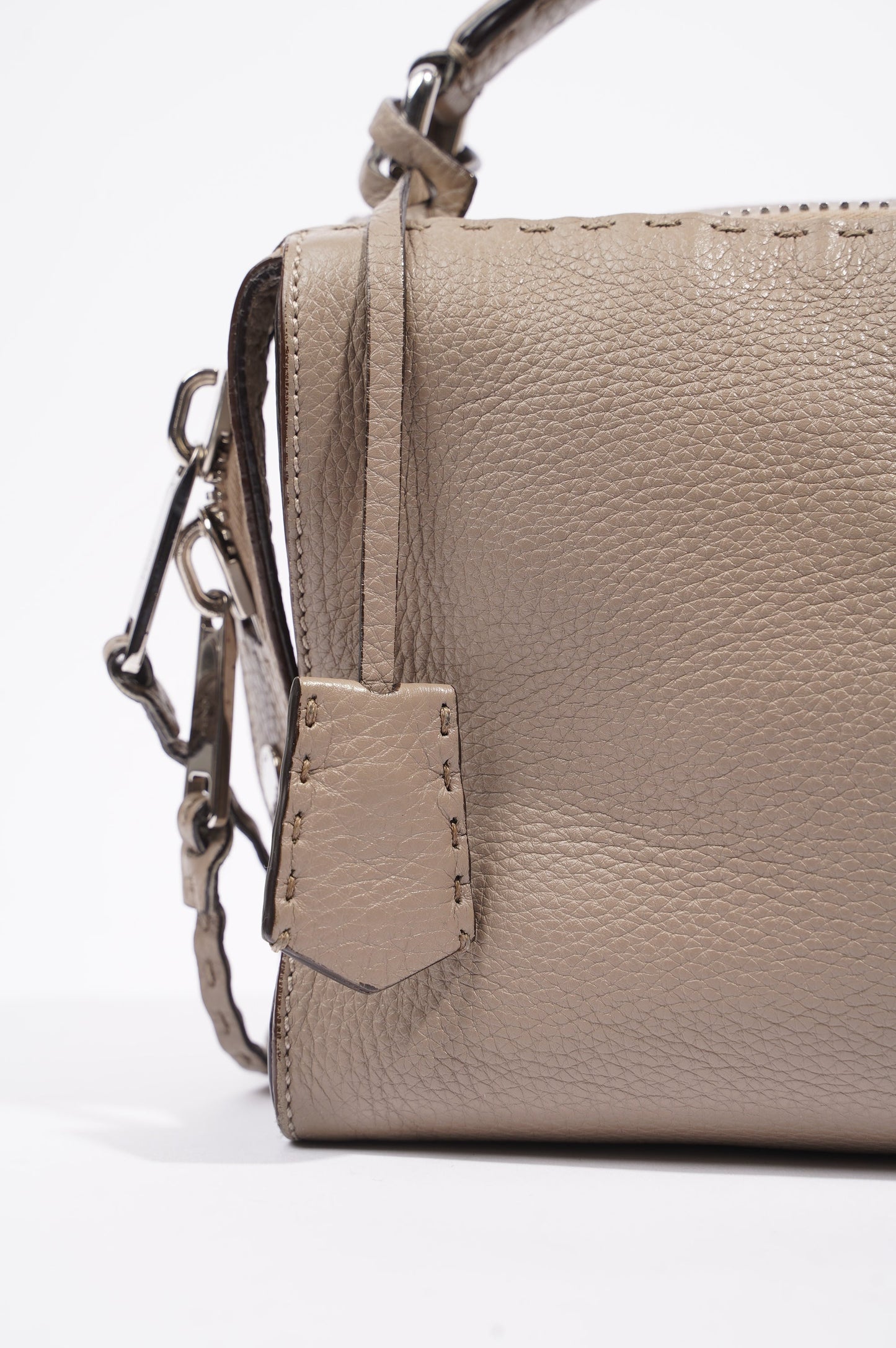 Fendi Womens Celeria Ray Handbag Beige
