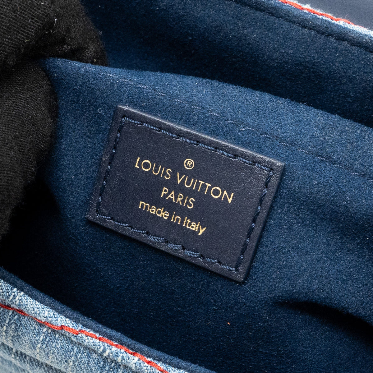 Louis Vuitton new wave flap chain bag limited edition denim blue/ multicolor GHW