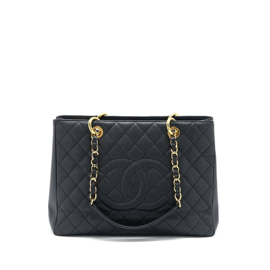 Chanel Grand Shopping Tote Bag Caviar Black GHW