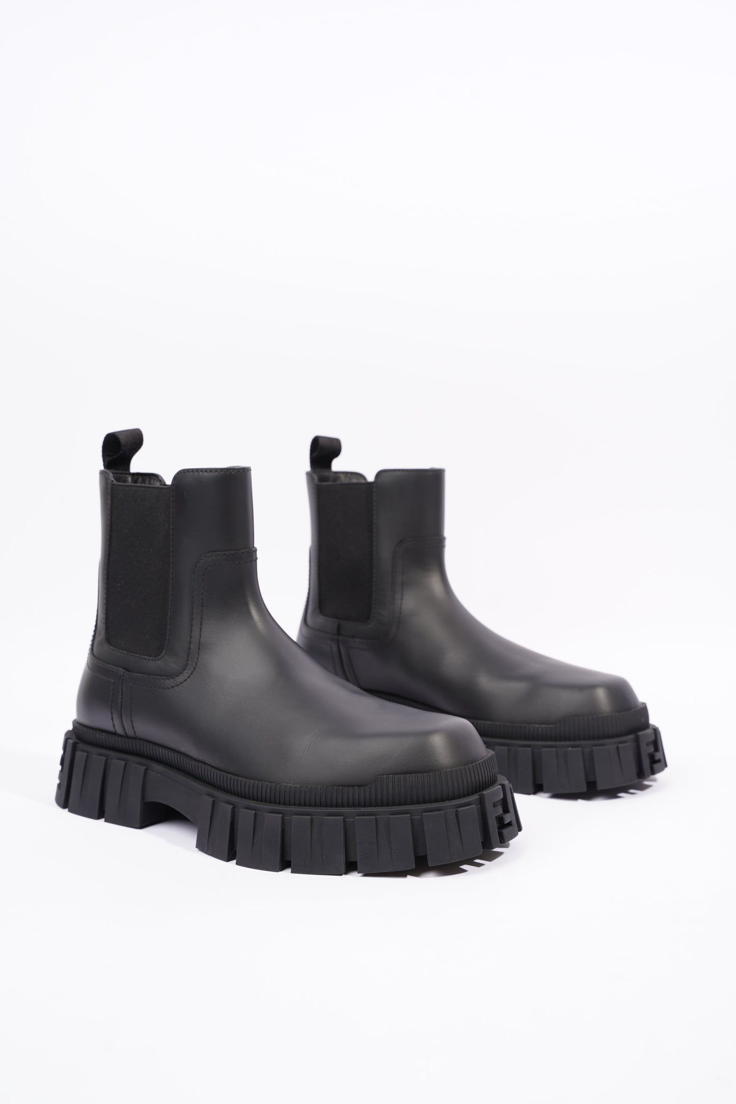 Fendi Mens Leather Chelsea Boot Black EU 41 / UK 7