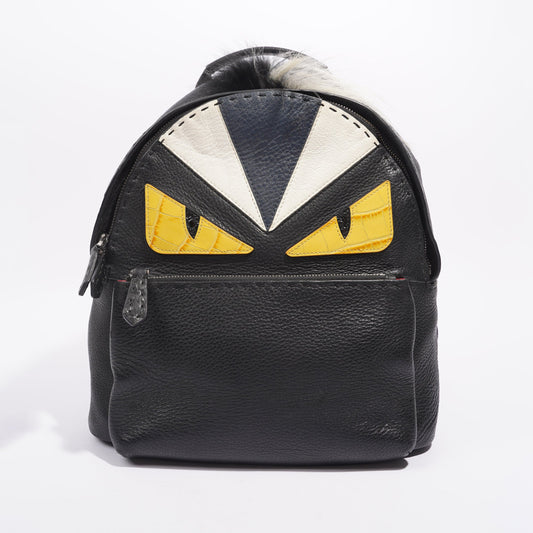 Fendi Womens Monster Backpack Black