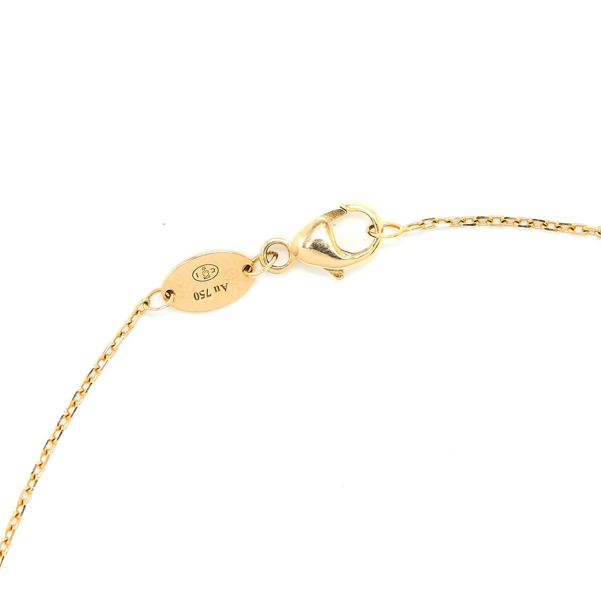 Chaumet Jeux De Liens Pendant Onyx/Rose Gold with One Diamond