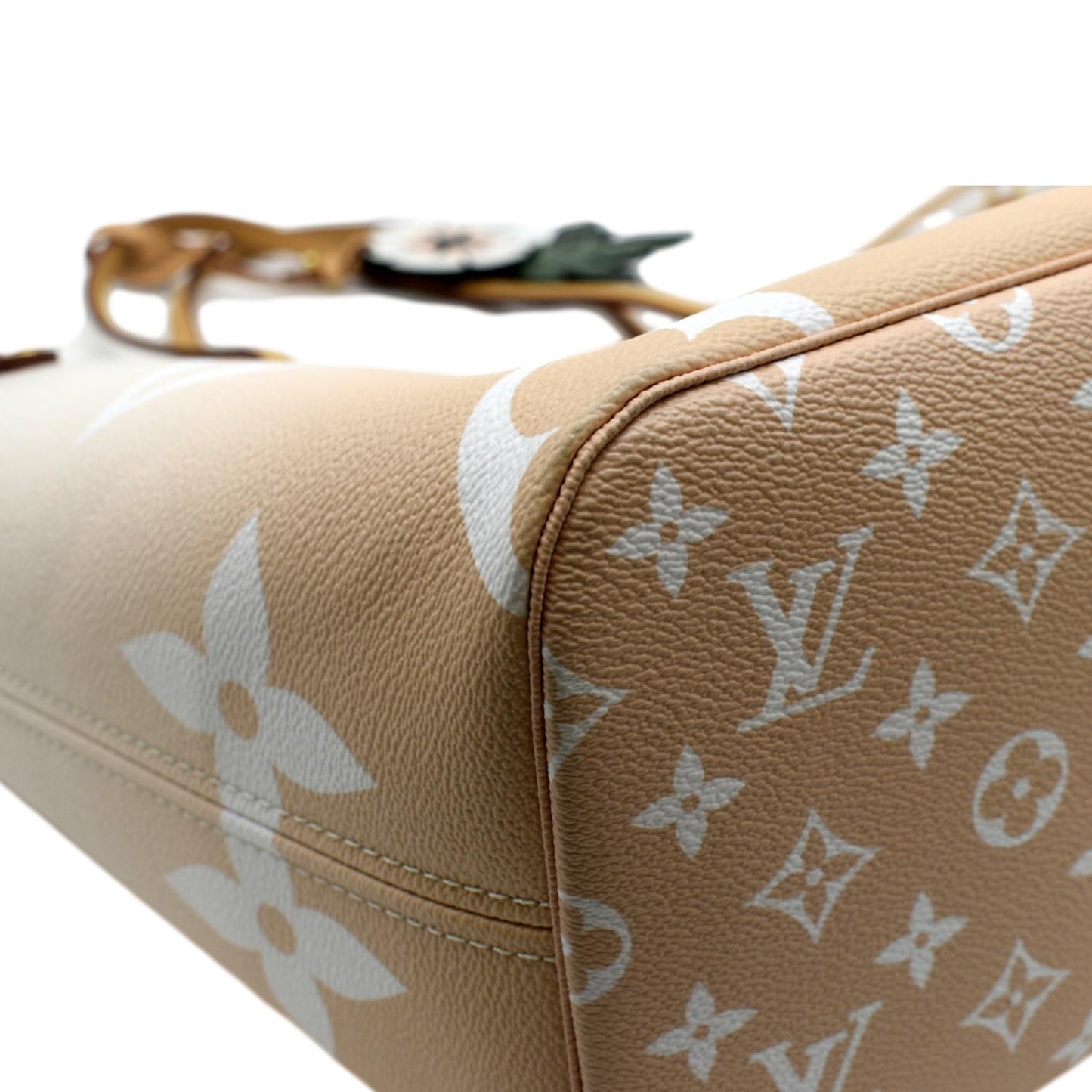 LOUIS VUITTON Neverfull MM By The Pool Monogram Giant Tote Bag Brume