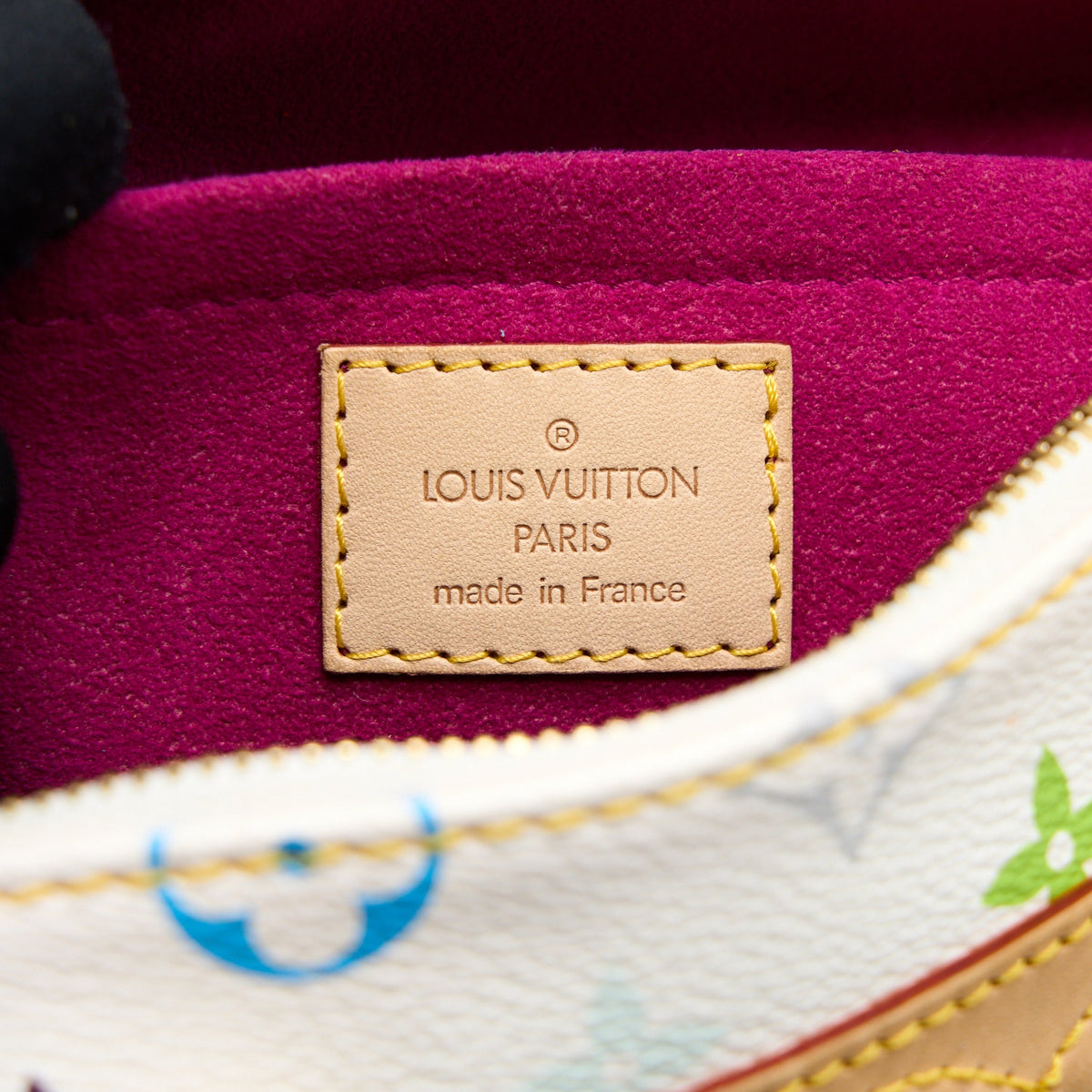 Louis Vuitton Vintage Speedy 25 Limited Edition White/Multicolour GHW