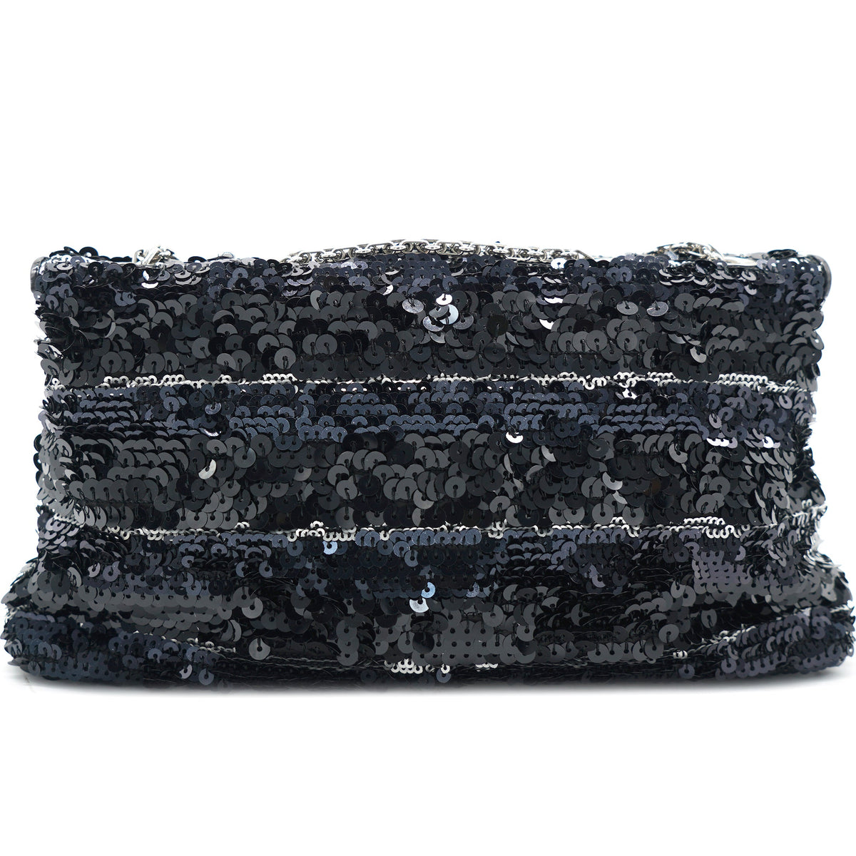 Chanel Reissue Sequin Medium Flap Bag Black/Silver