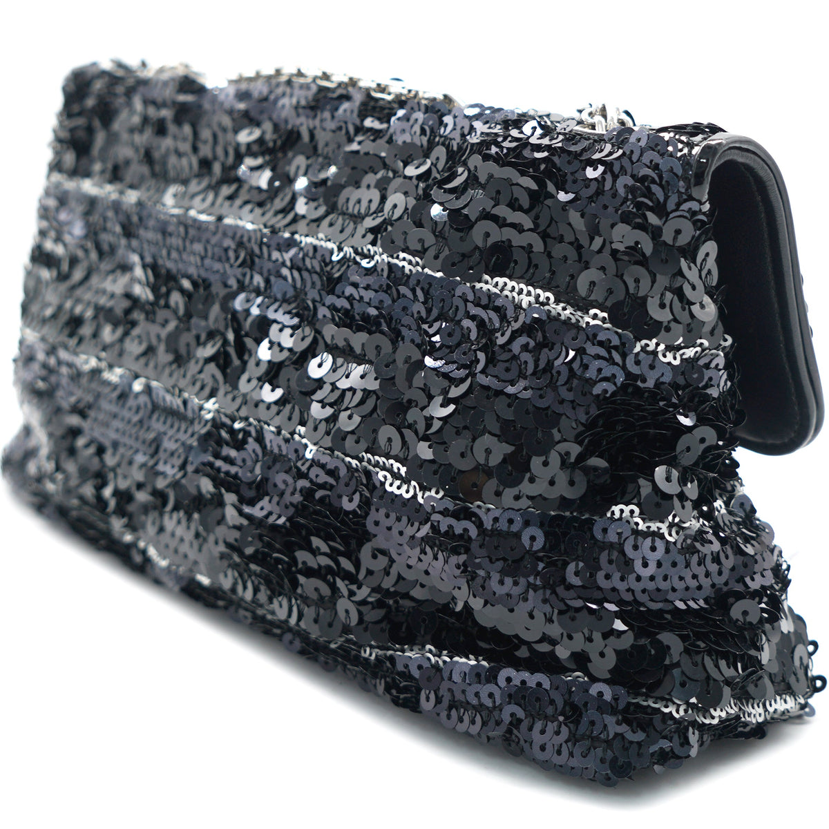 Chanel Reissue Sequin Medium Flap Bag Black/Silver