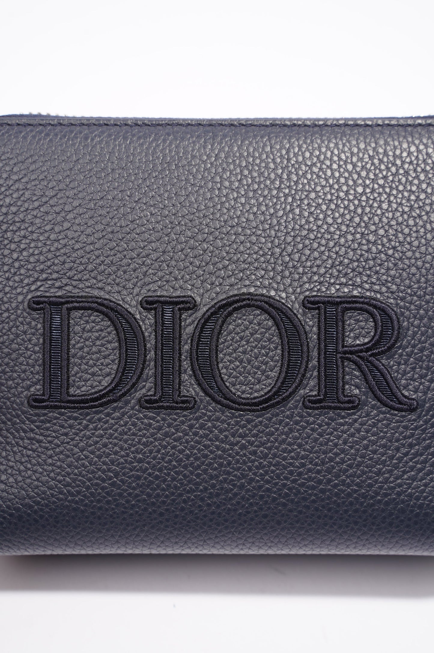 Christian Dior Messenger Pouch Navy Leather