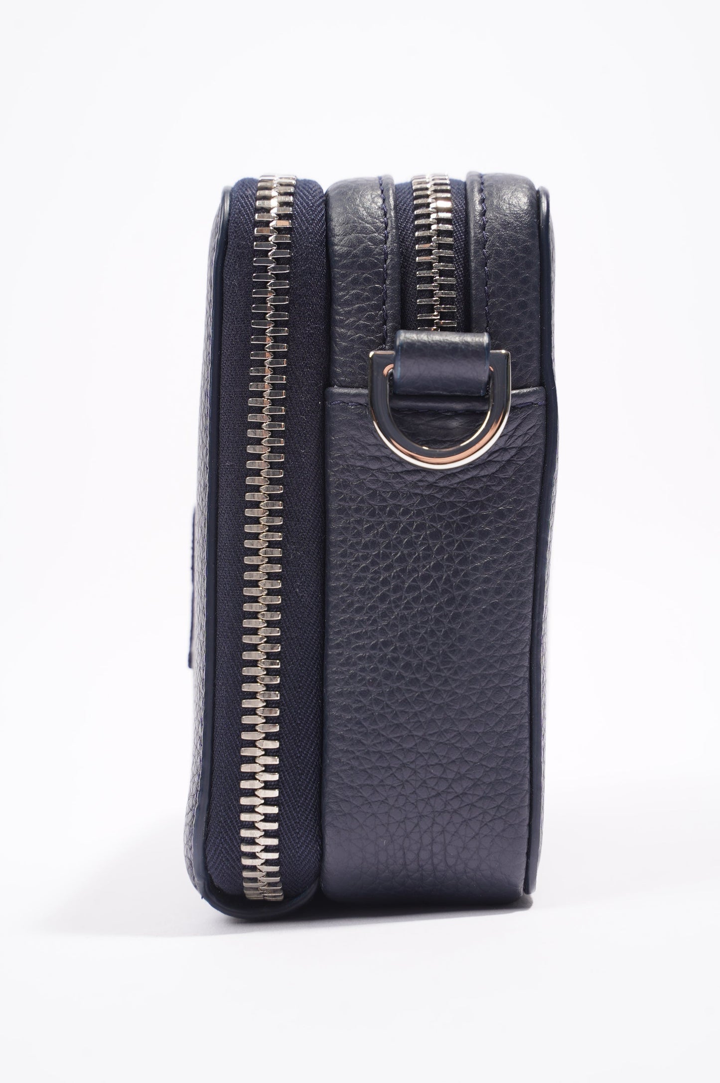 Christian Dior Messenger Pouch Navy Leather