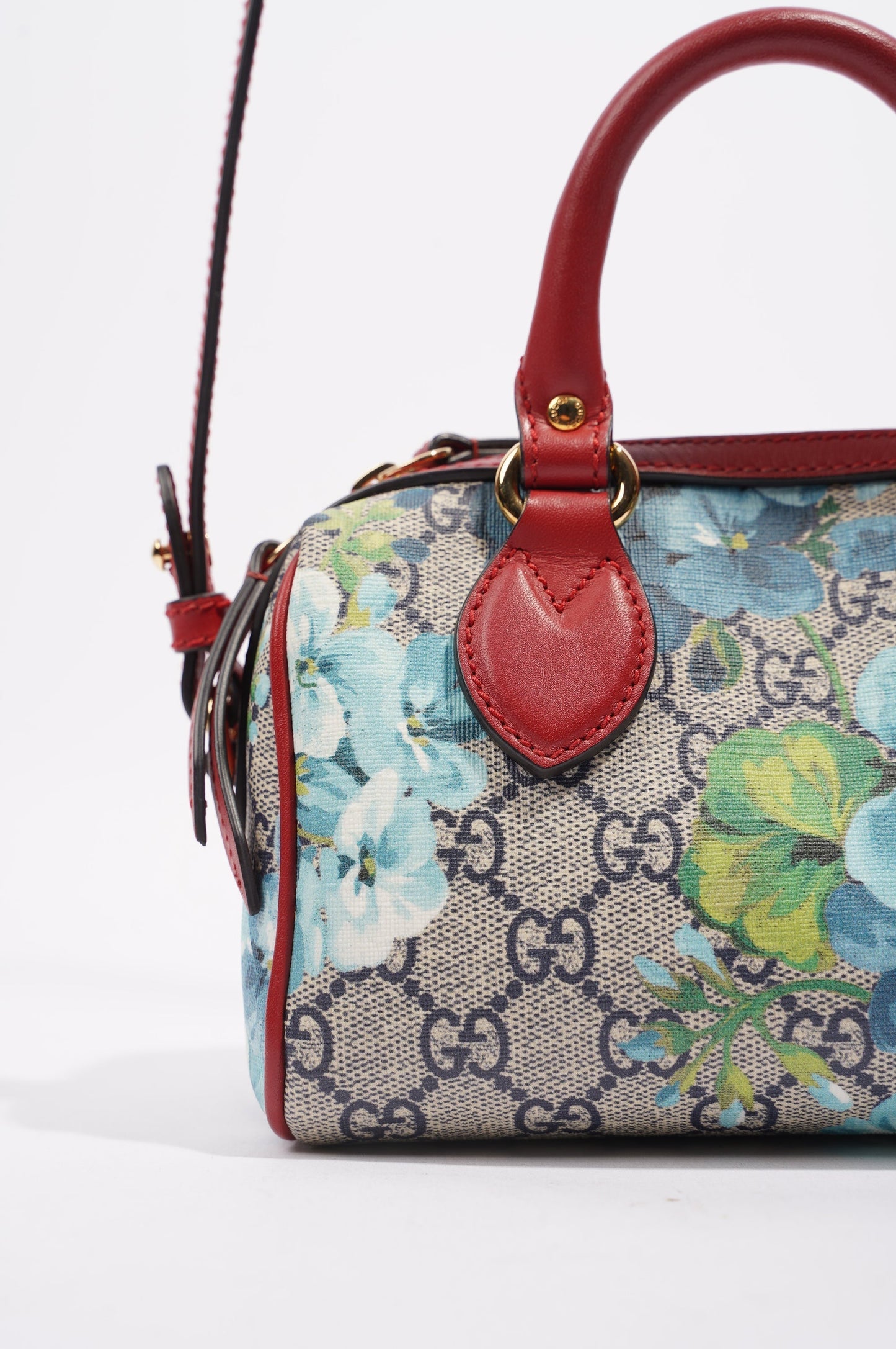 Gucci Womens GG Supreme Floral Crossbody Bag Multicoloured Canvas Mini