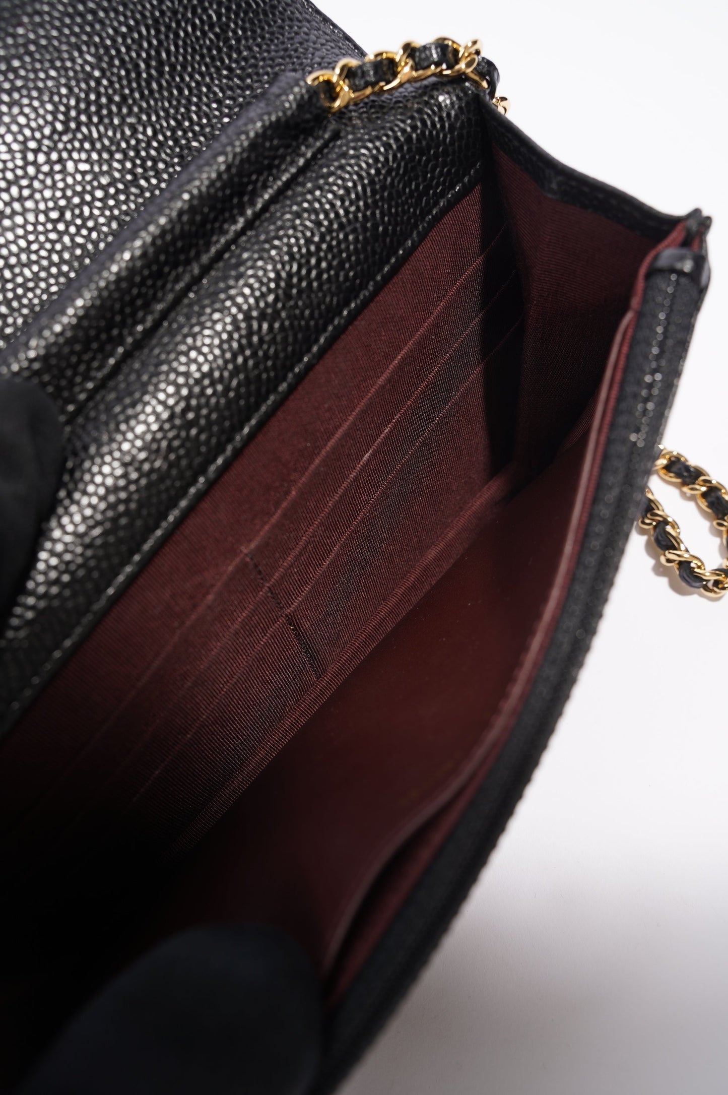 Chanel Womens Wallet On Chain Black Caviar