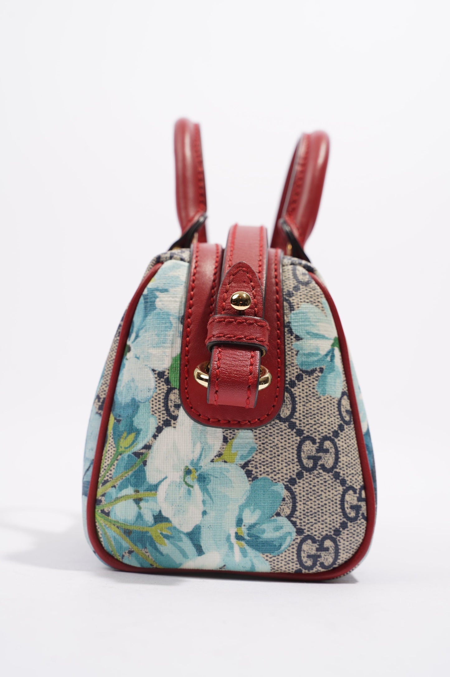 Gucci Womens GG Supreme Floral Crossbody Bag Multicoloured Canvas Mini