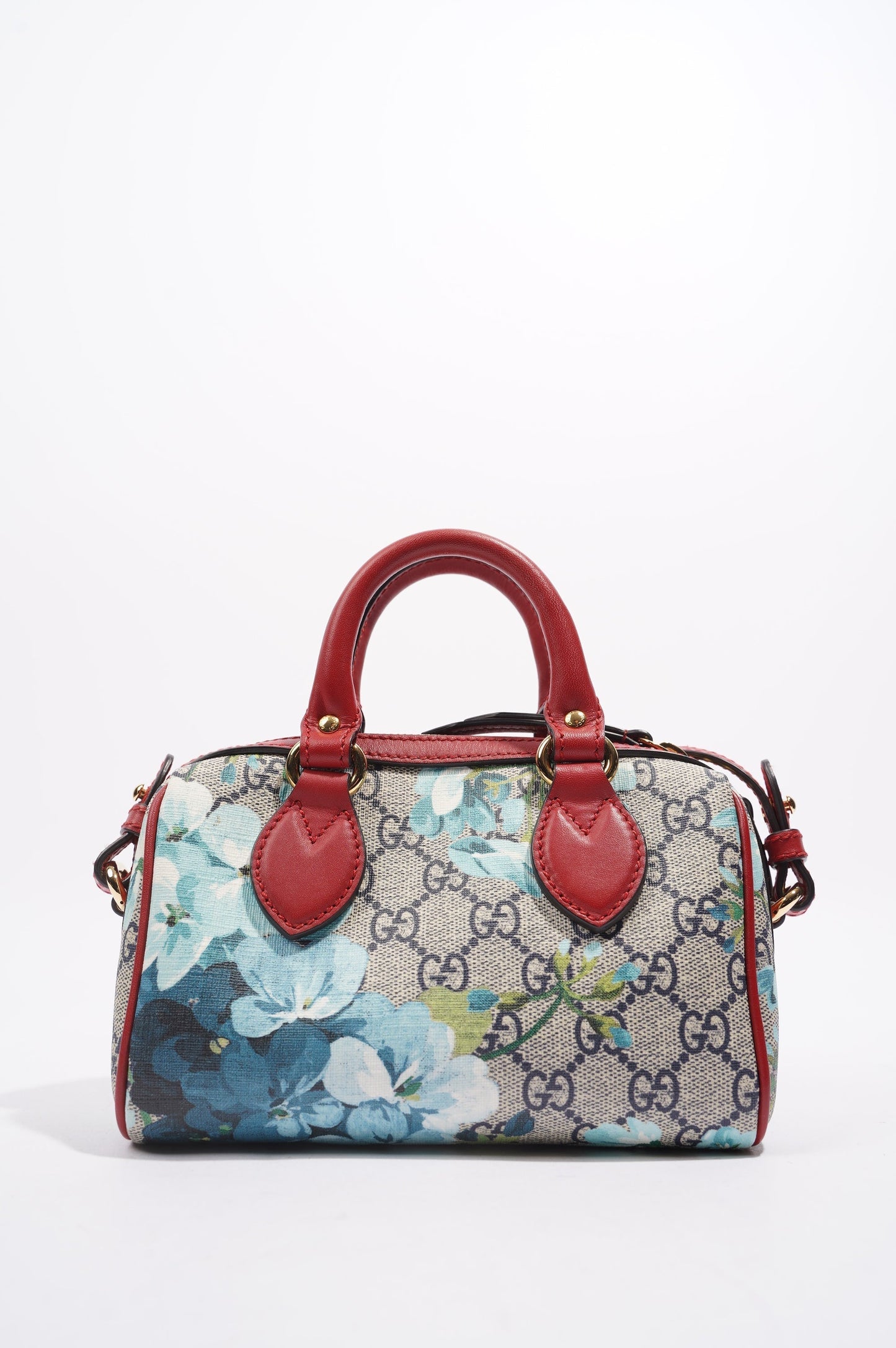 Gucci Womens GG Supreme Floral Crossbody Bag Multicoloured Canvas Mini