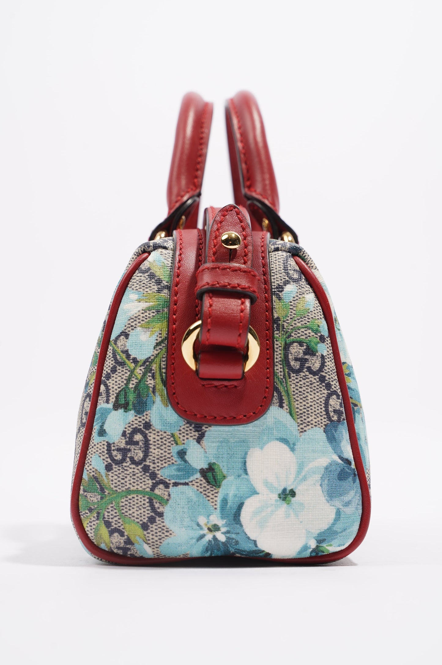 Gucci Womens GG Supreme Floral Crossbody Bag Multicoloured Canvas Mini