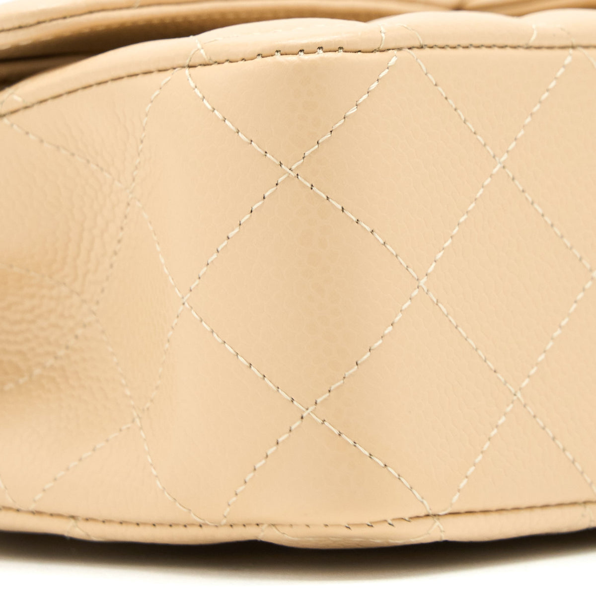 Chanel Medium Classic Double Flap Bag Caviar Beige GHW