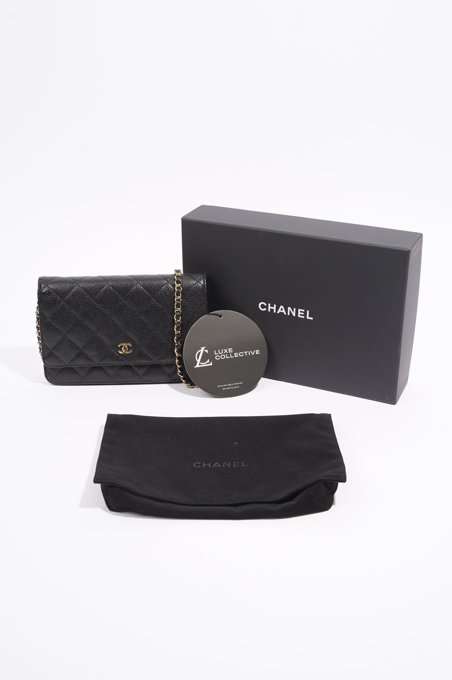 Chanel Womens Wallet On Chain Black Caviar