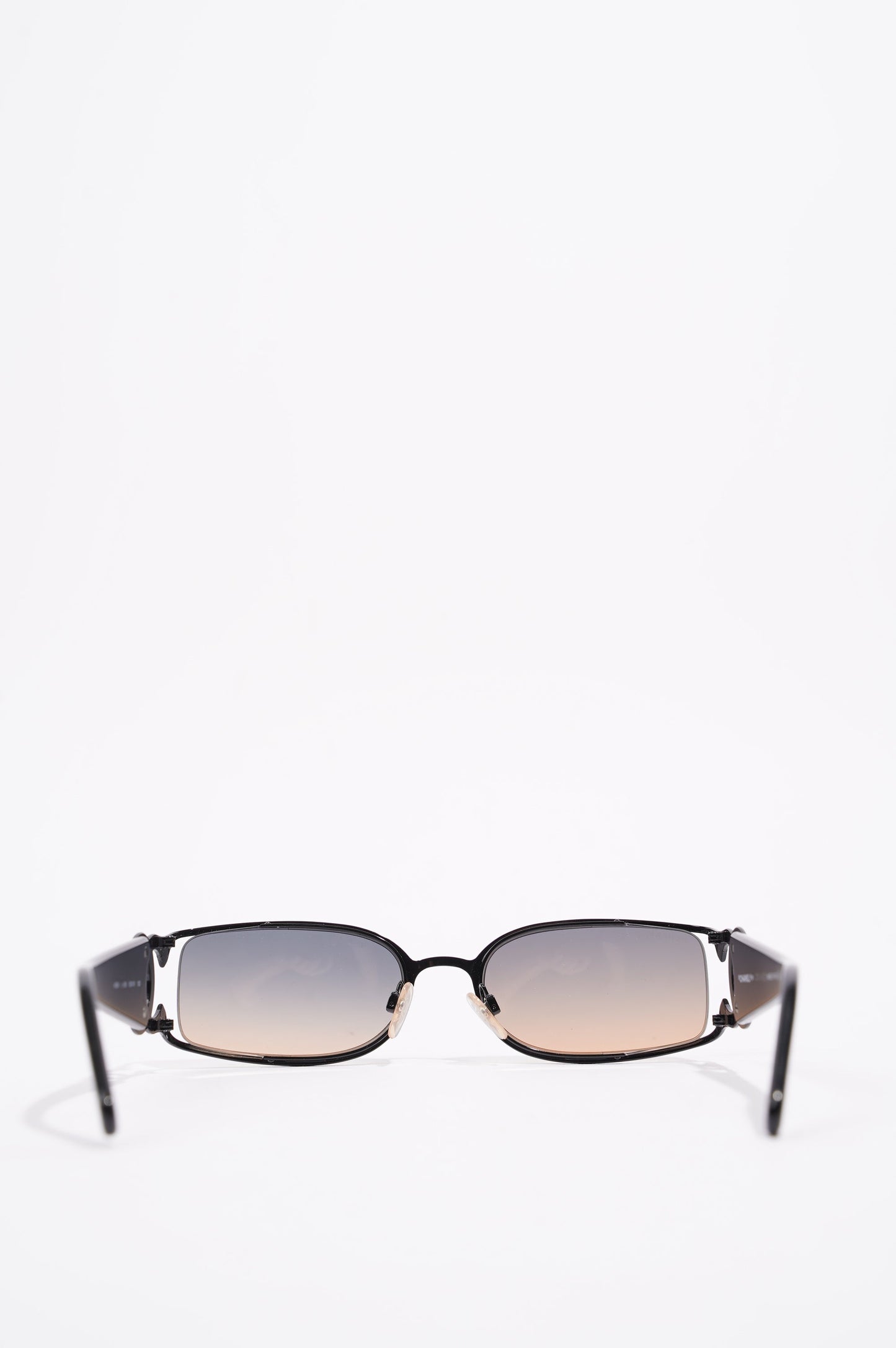 Chanel Womens 4024 Vintage Sunglasses Black 130