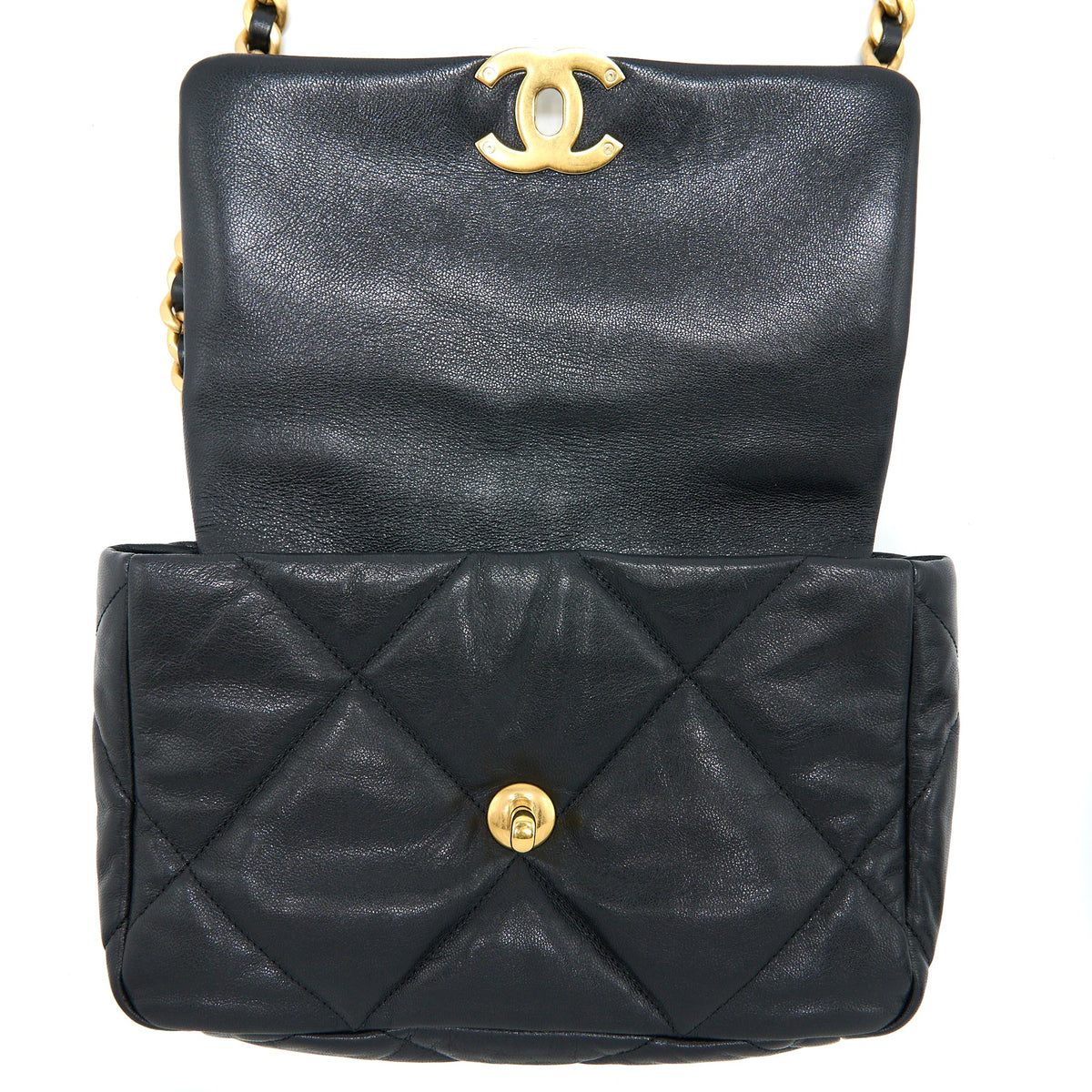 Chanel Small 19 Bag Goatskin Black GHW