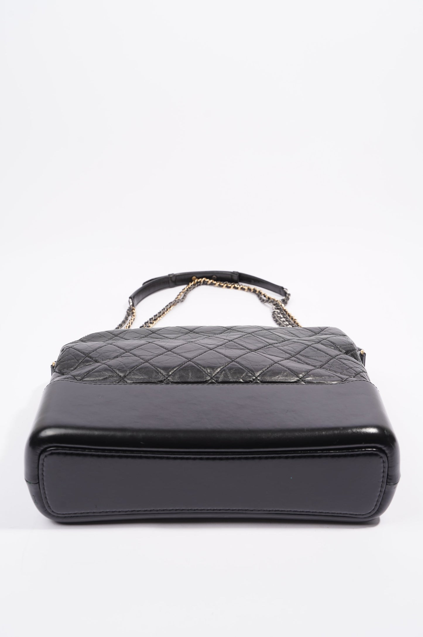 Chanel Womens Gabrielle Hobo Bag Black Lambskin Large