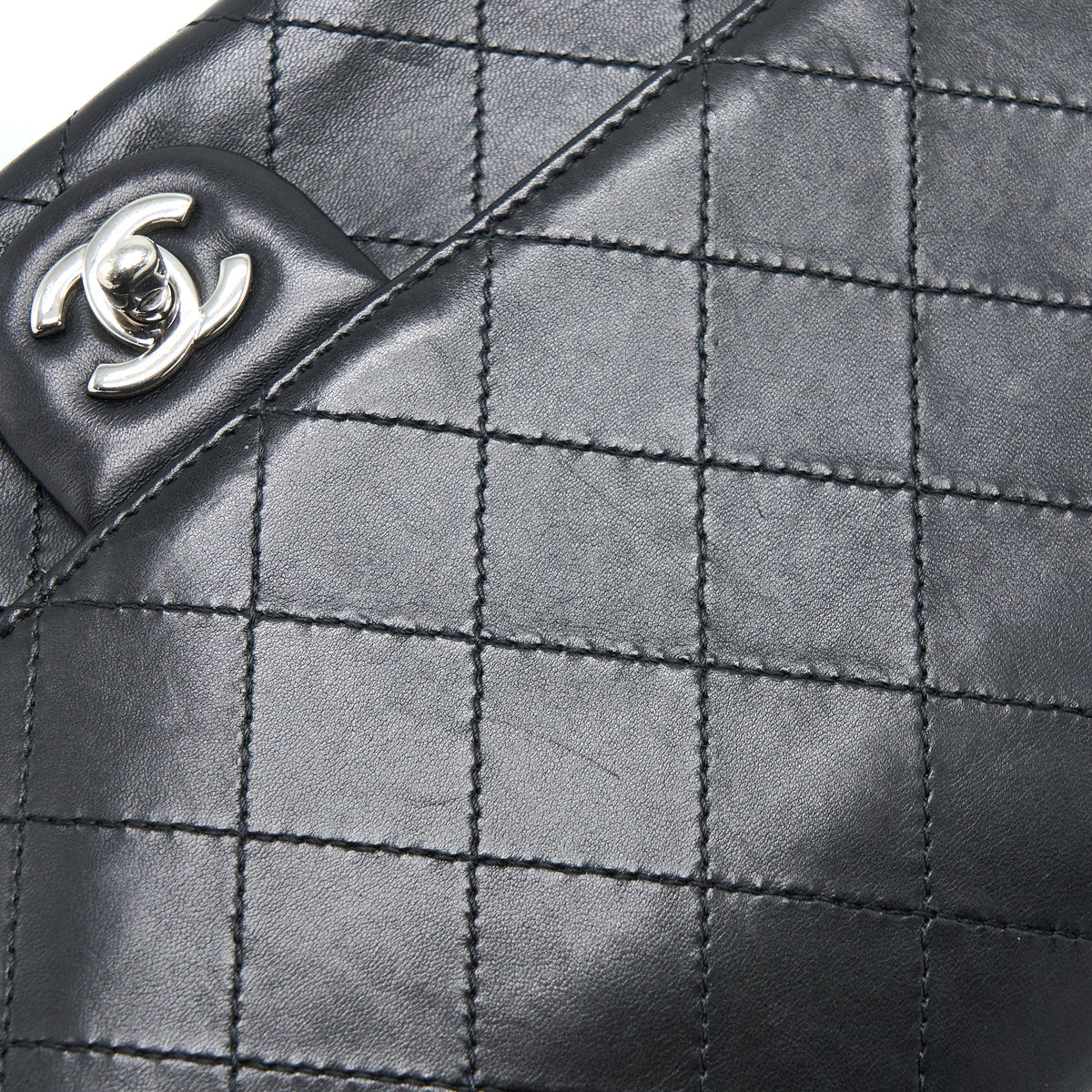 Chanel Quilted Flap Bag Lambskin Black SHW