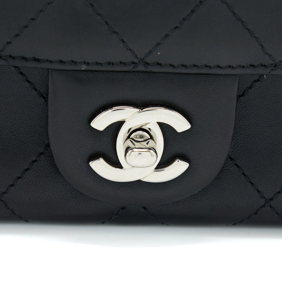 Chanel Quilted Flap Bag Lambskin Black SHW