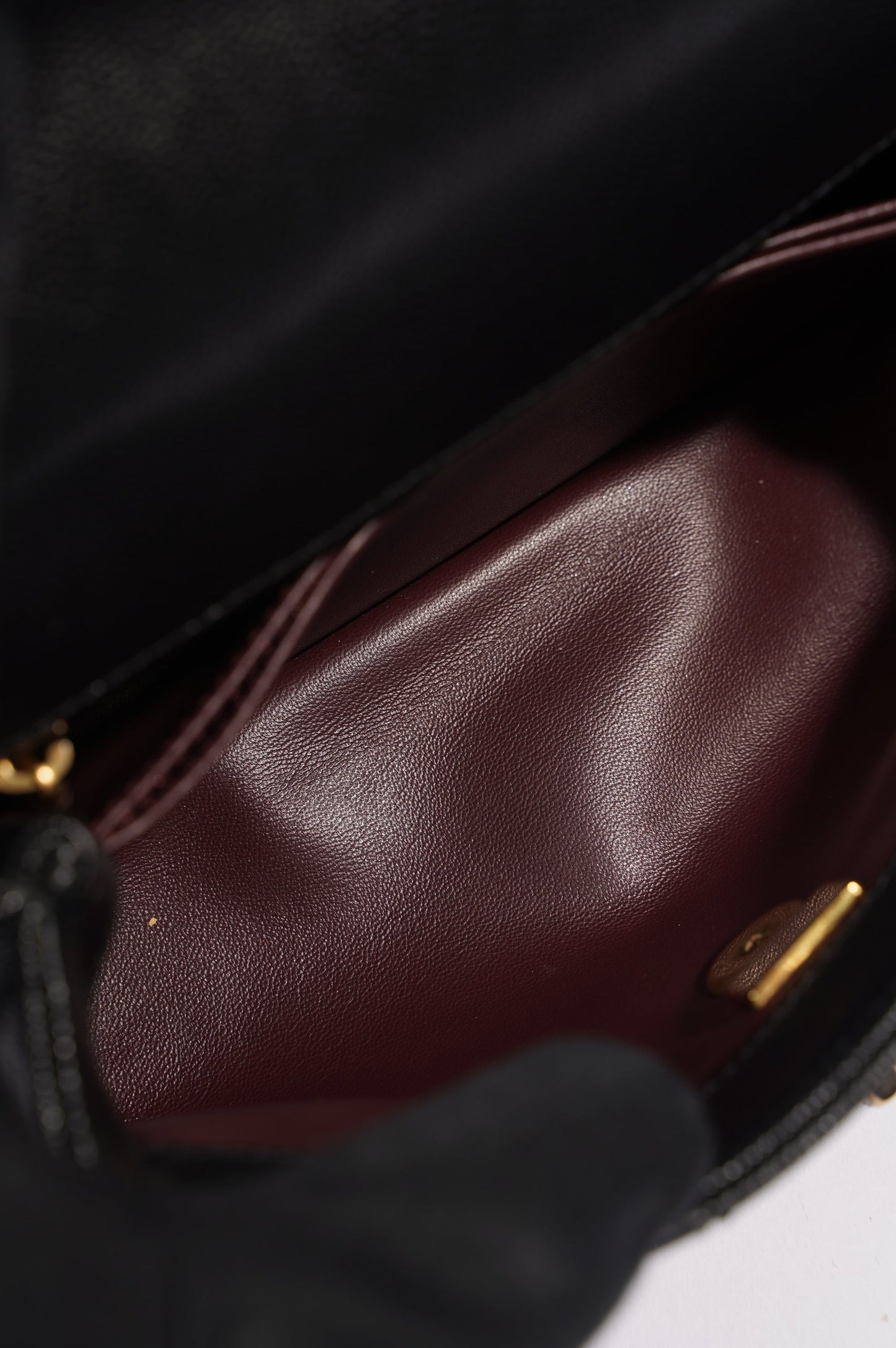 Chanel Womens Coco Top Handle Black Caviar Leather Small