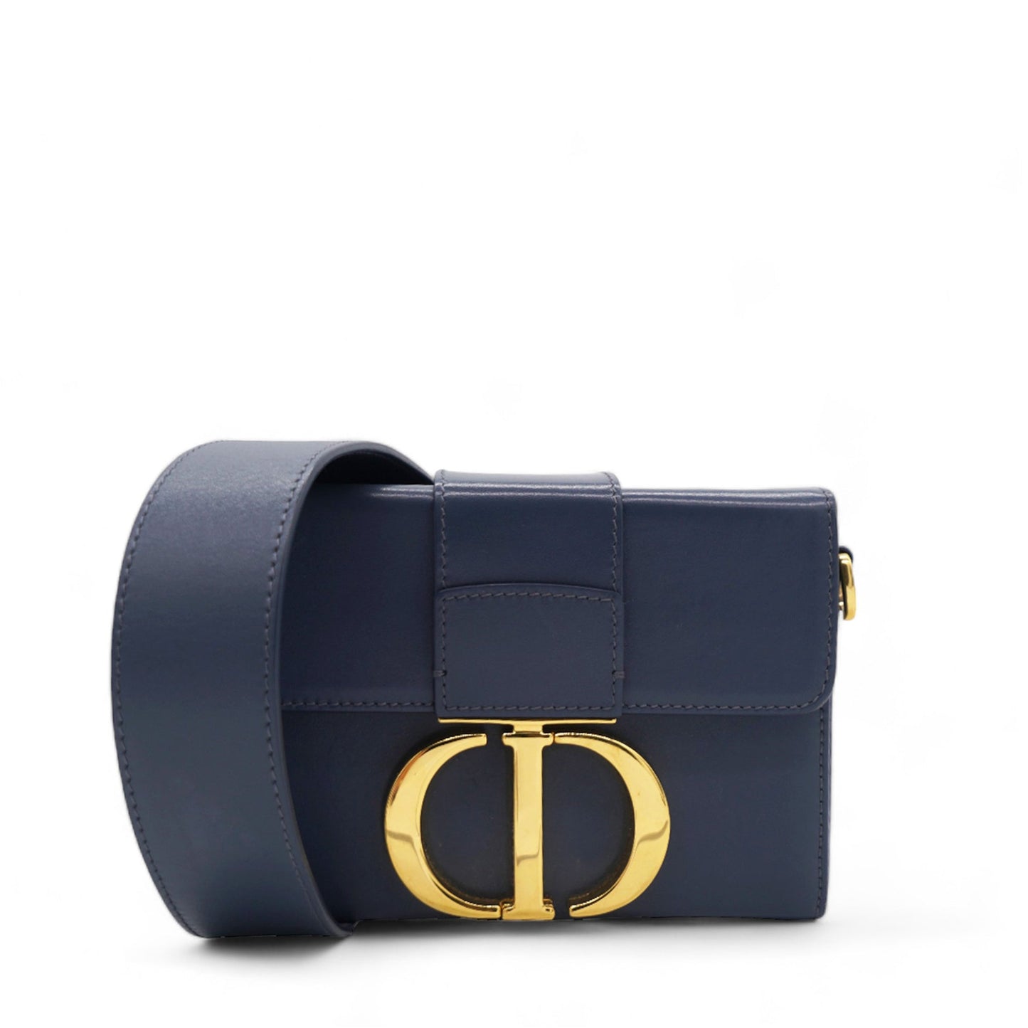 Dior Smooth Calfskin Gradient 30 Montaigne Box Bag Indigo Blue
