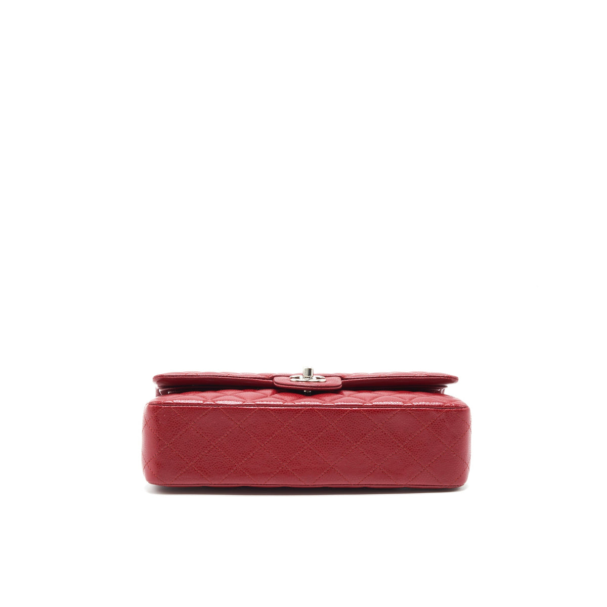 Chanel Medium Classic Double Flap Bag Caviar Red SHW