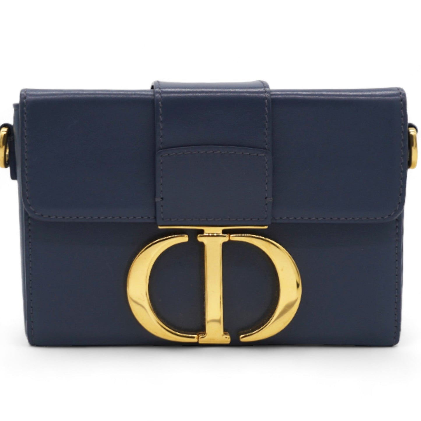 Dior Smooth Calfskin Gradient 30 Montaigne Box Bag Indigo Blue