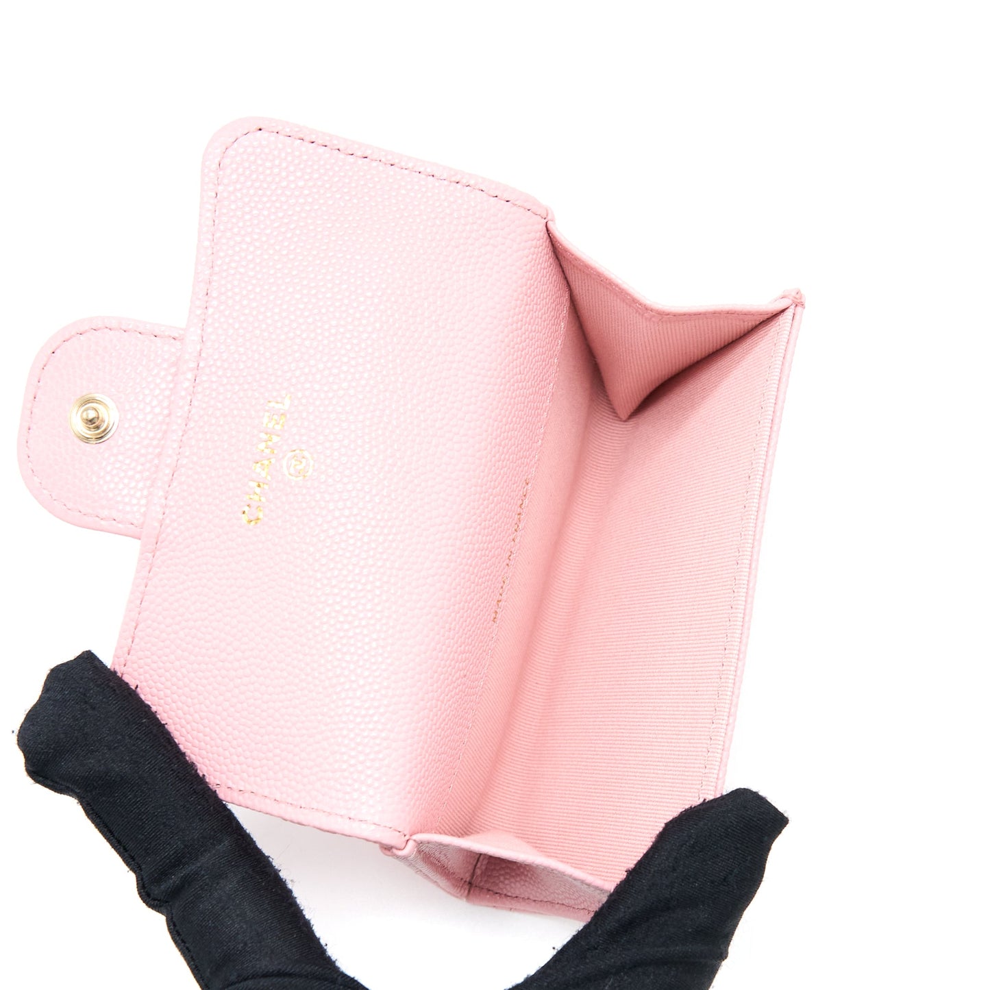 Chanel Classic Flap  Holder Caviar Light Pink LGHW