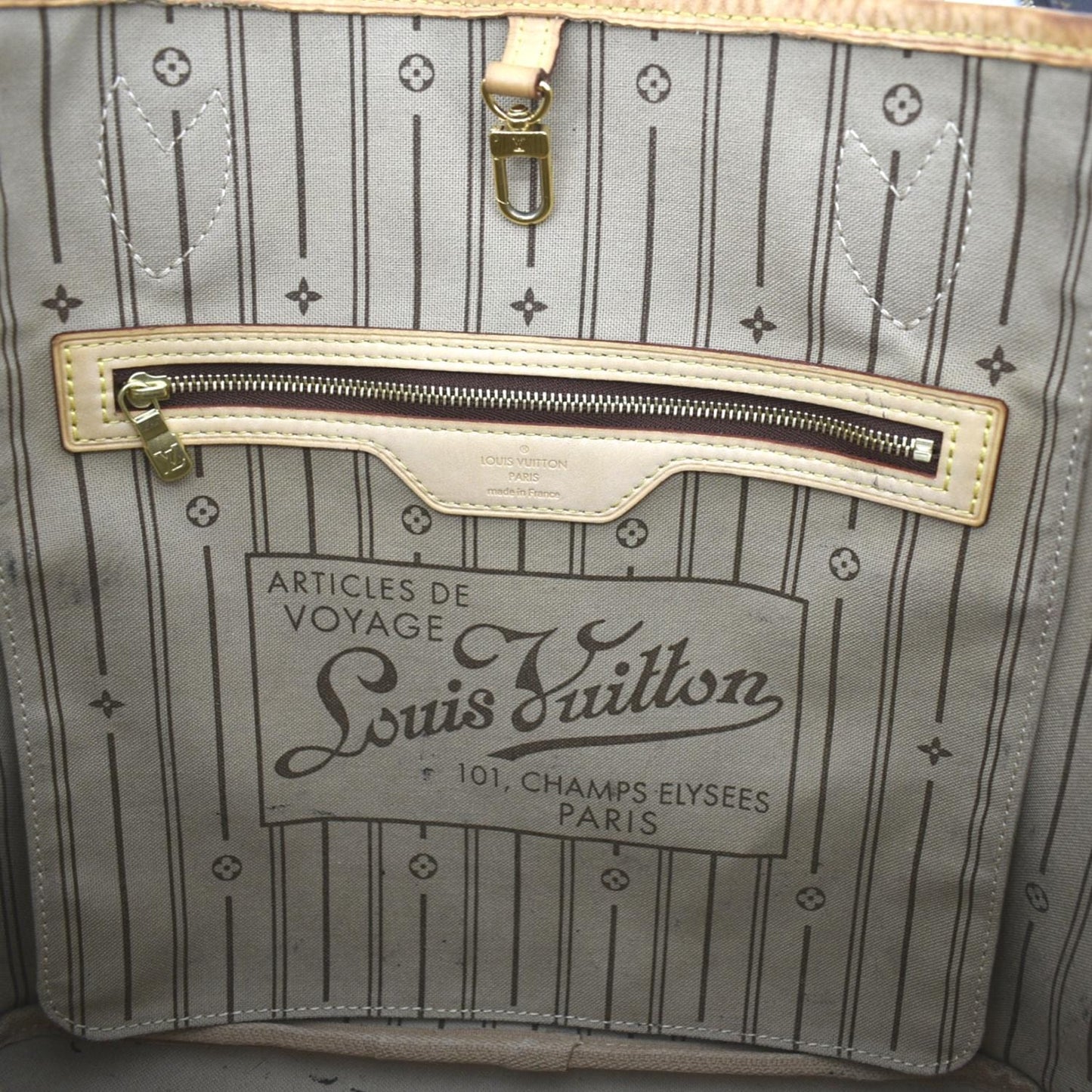 LOUIS VUITTON Neverfull My LV Heritage Monogram Canvas Tote Bag Brown