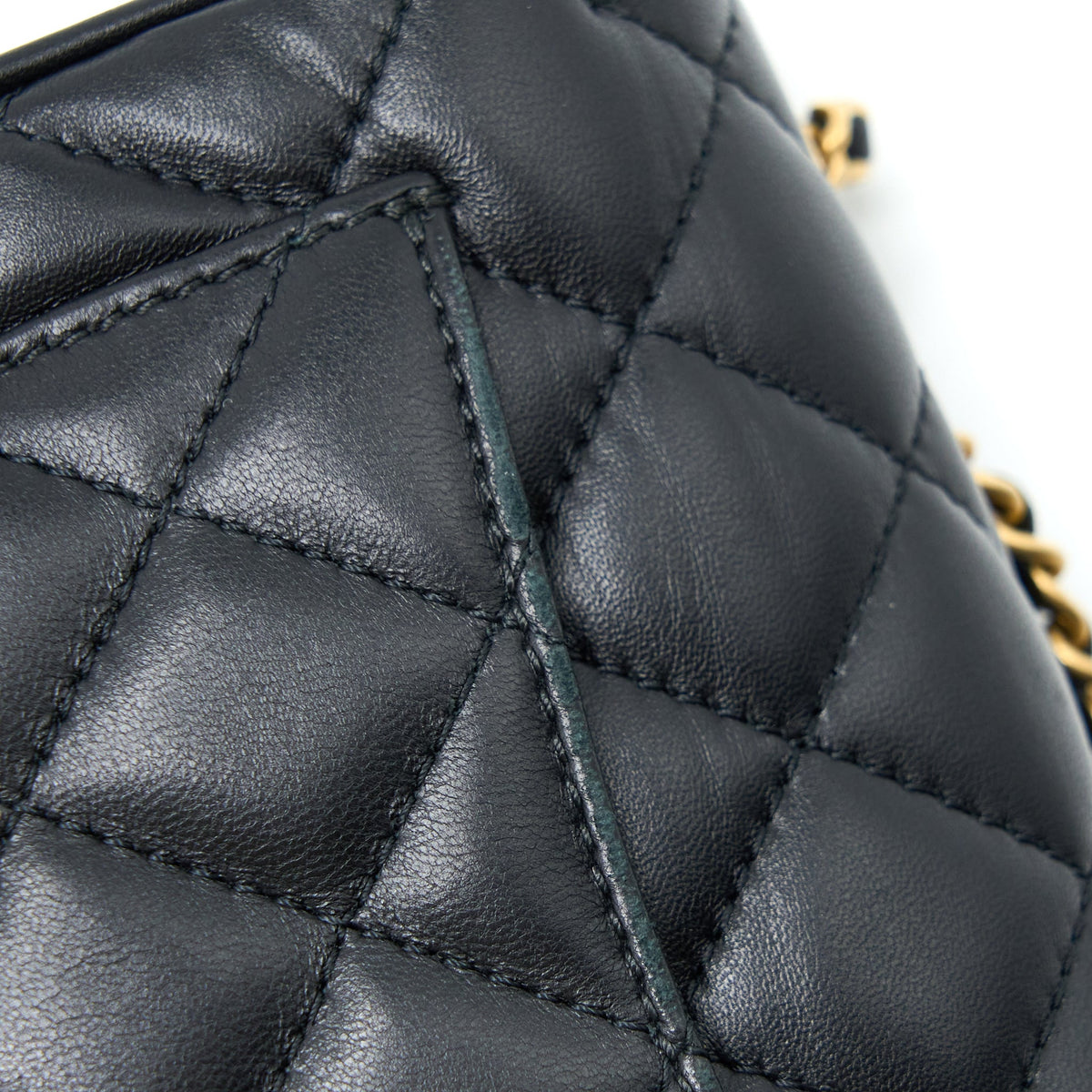 Chanel Seasonal Flap Bag Lambskin Black Brushed GHW