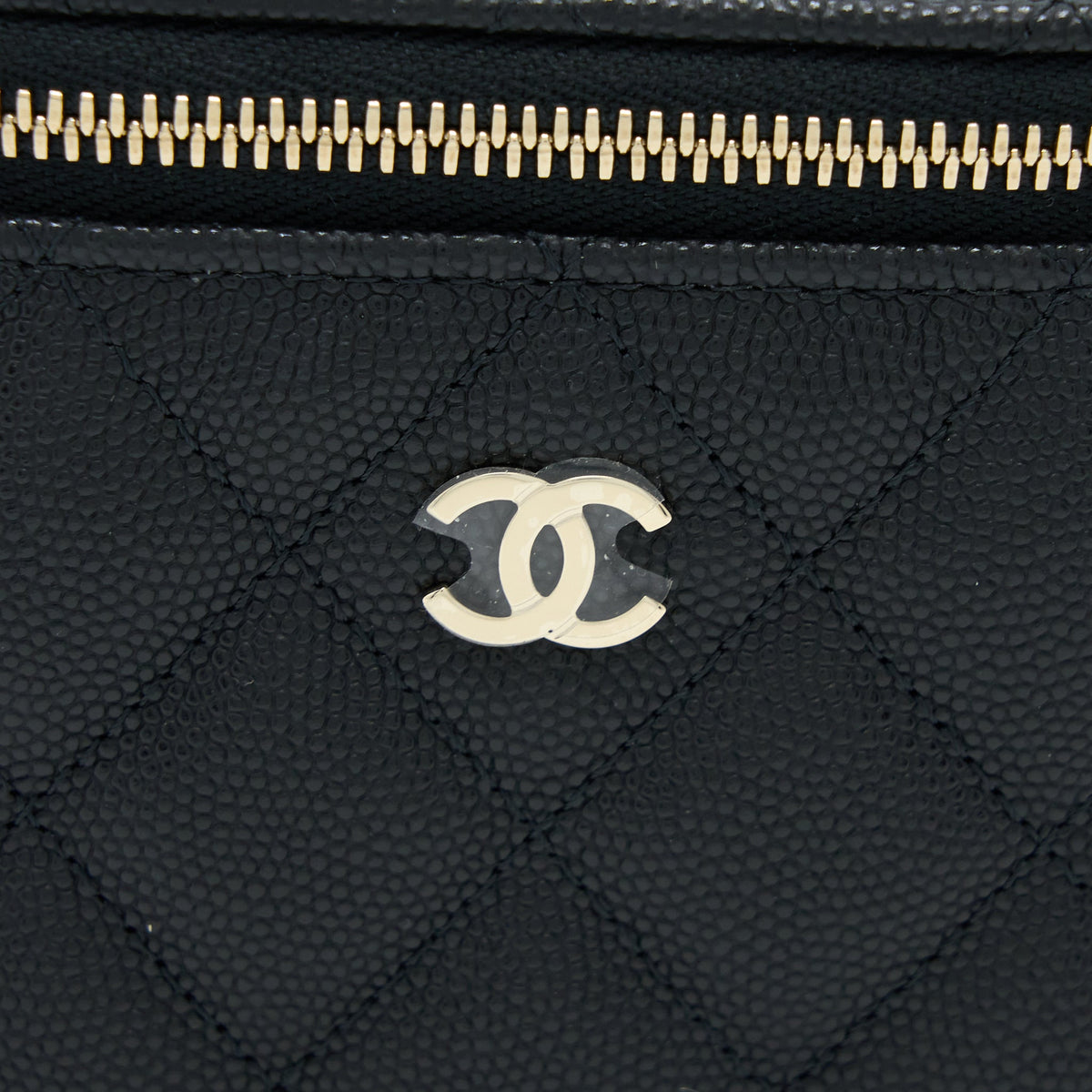 Chanel Mini Vanity with Chain Caviar Black LGHW